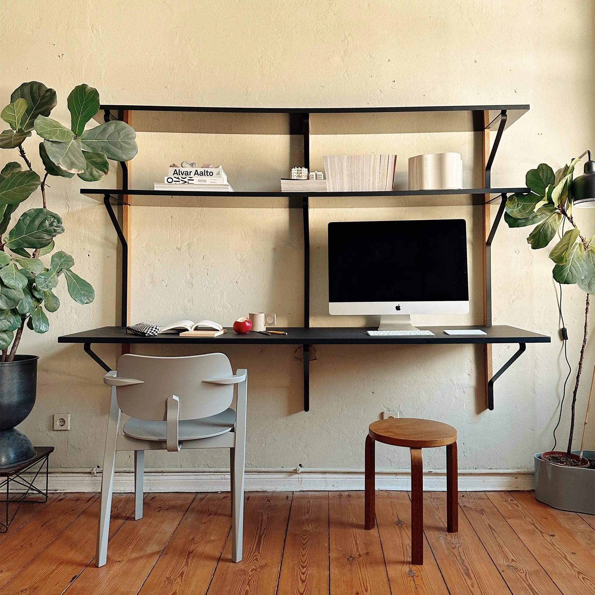 Kaari REB013 wandplank & bureau - 2