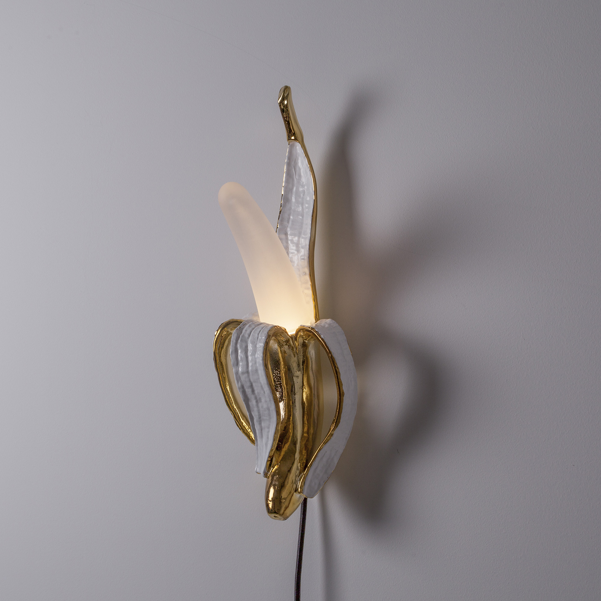 Lampada Da Parete Gloow Minimalista Di Alluminio - 1 Sorgenti Luminose 3000k L 6 5 X A 10 Cm Ocra Rossa