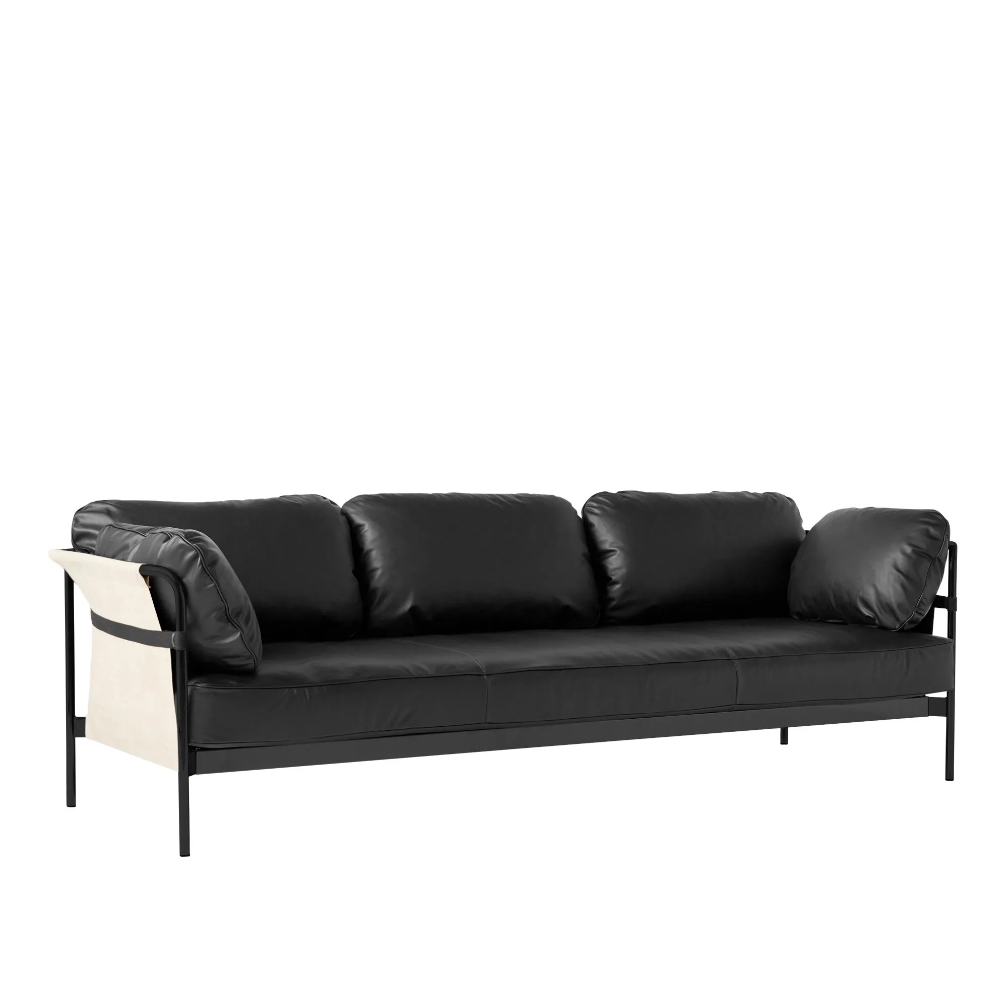 Can 3-personers sofa Chrome/Black - 6