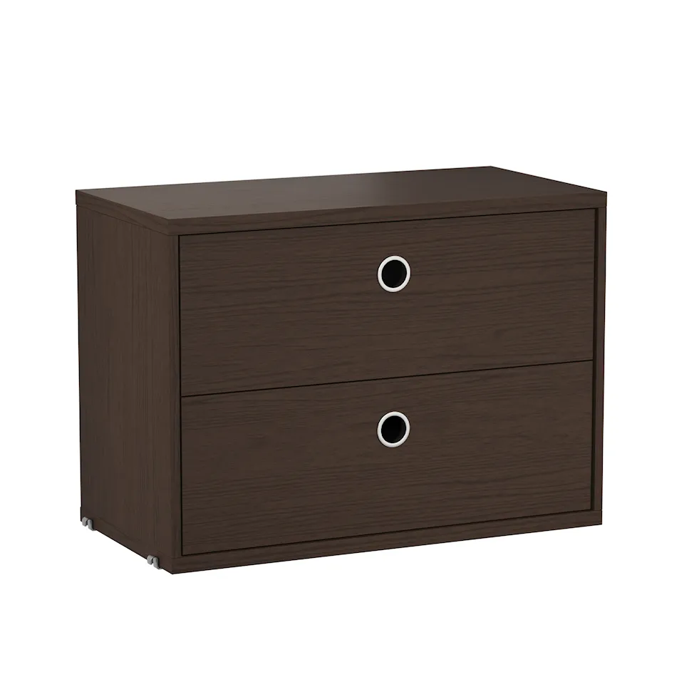 Chest of drawers 58x30cm dark oak