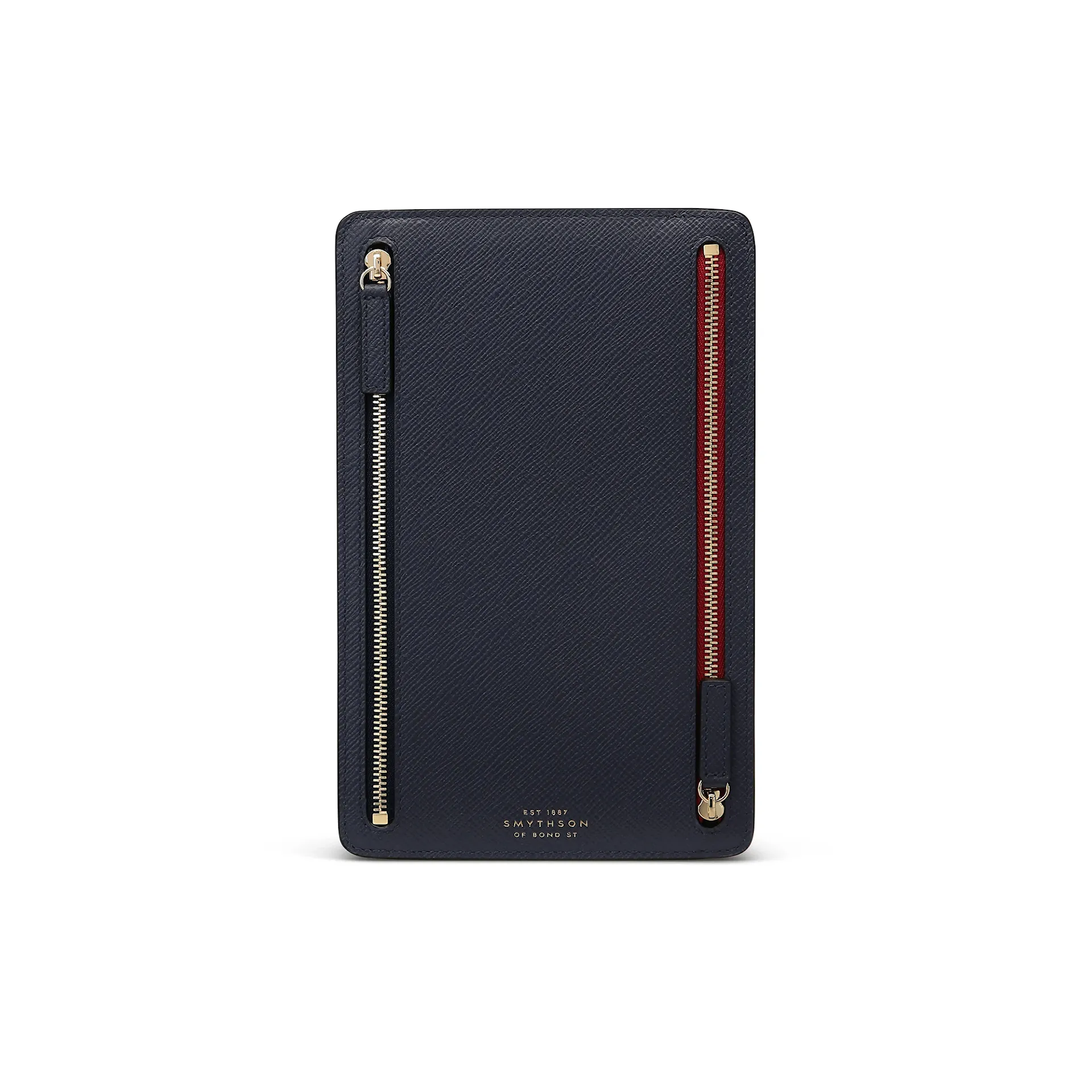 Panama Multi-Zip Case - Navy - Smythson - NO GA