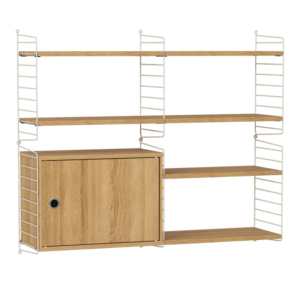 Woonkamer stellingsysteem R eik/beige