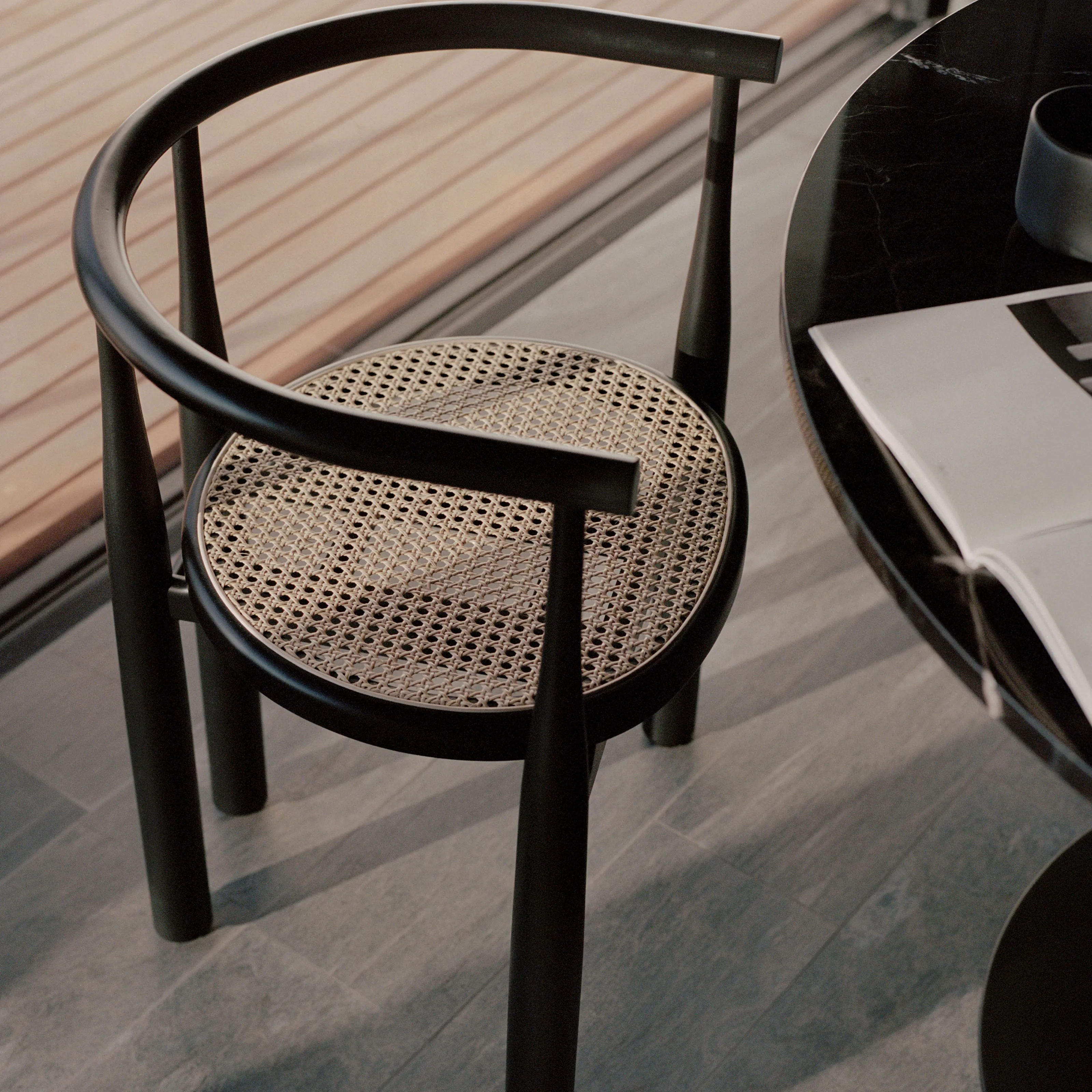 Bukowski chair with french cane - 7