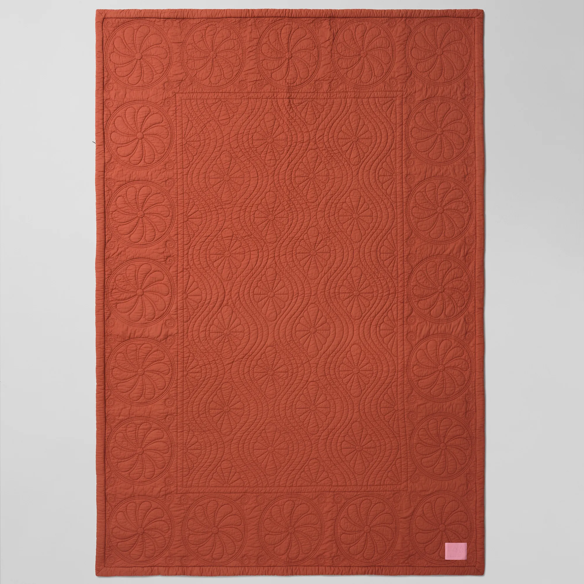 Durham Dusk Bedspread Yellow/Rust - 7