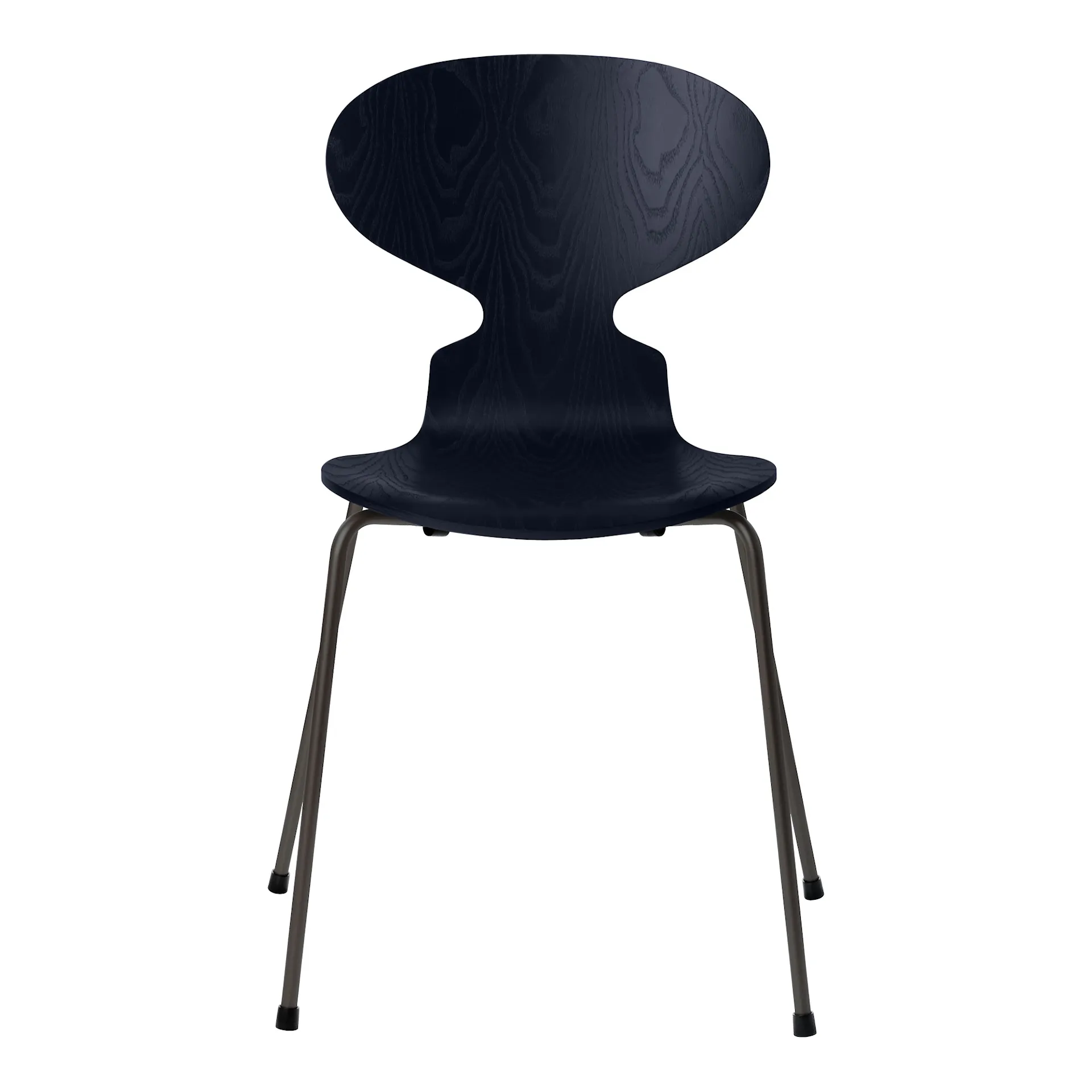 Ant 3101 colored ash veneer steel frame warm graphite - Fritz Hansen - Arne Jacobsen - NO GA