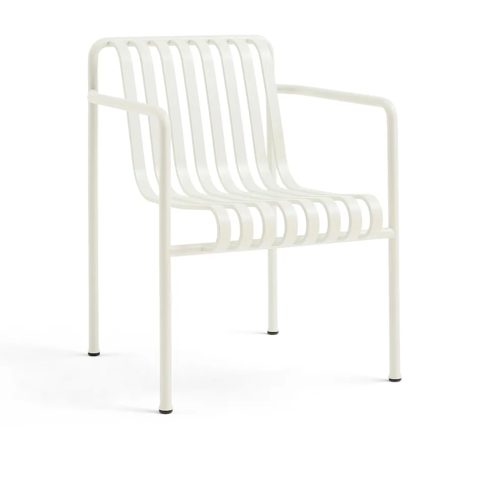 Palissade Dining Chair with Armrests - Cream White