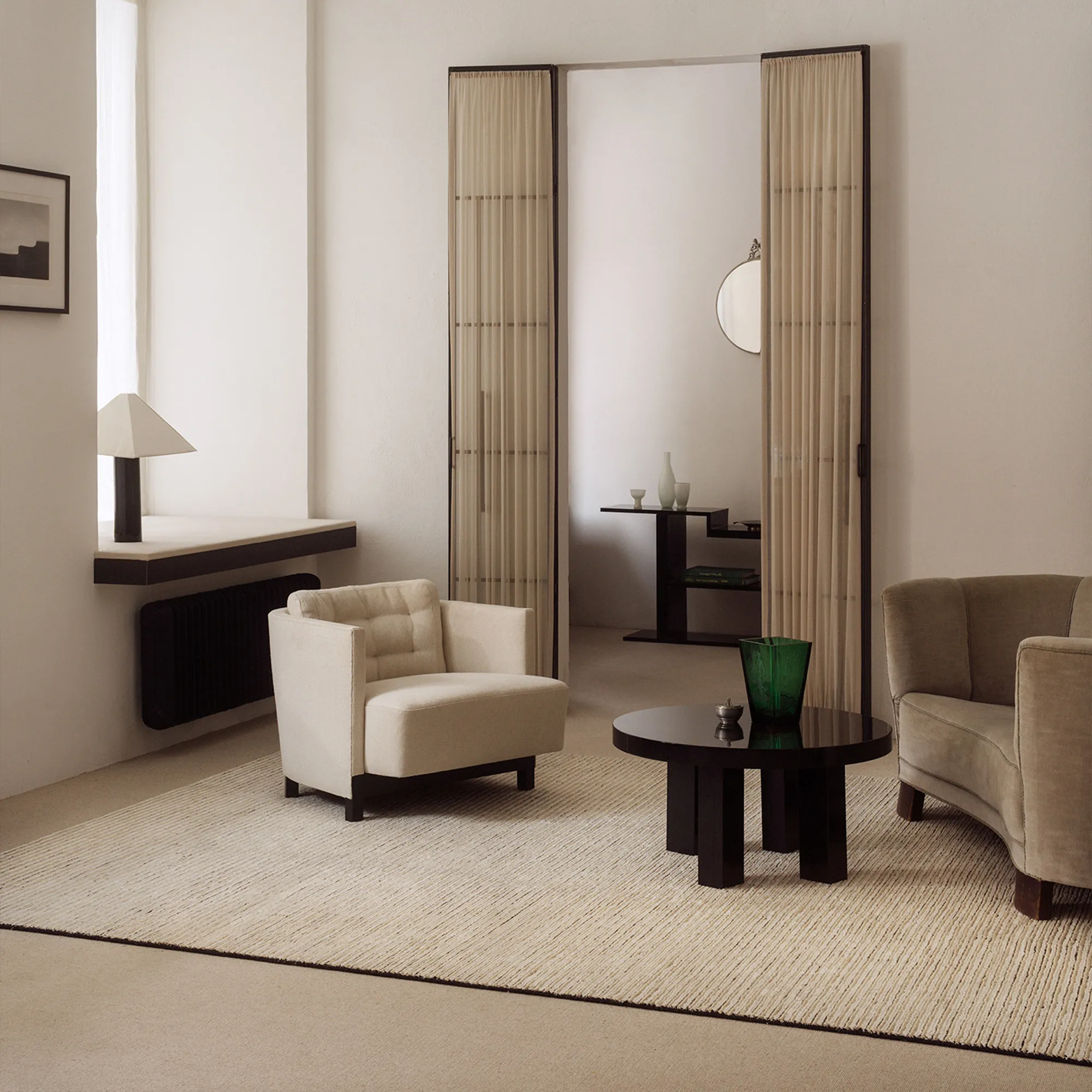 Twin 01 Natural Linen & Jute Rug - 3