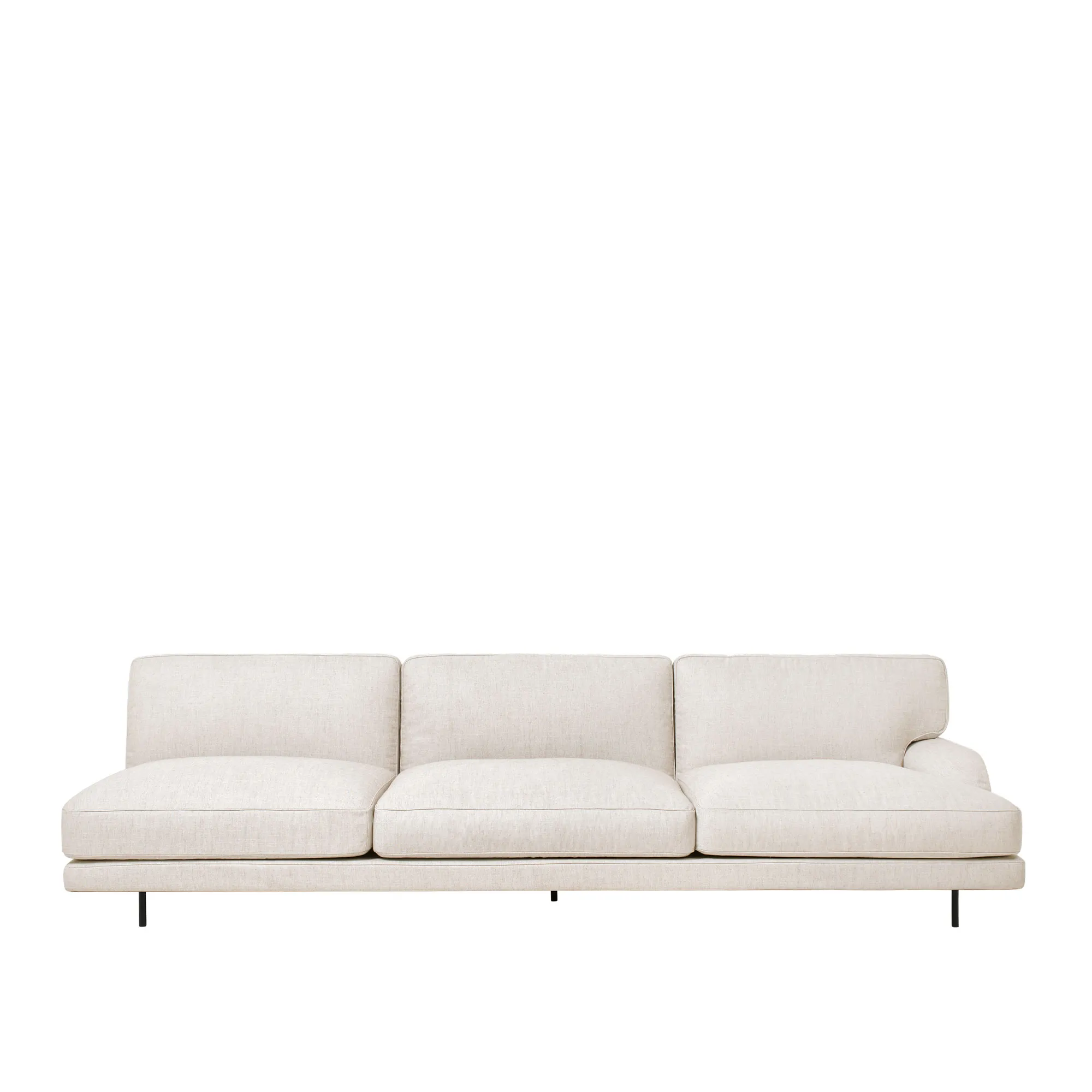 Flaneur 3-personers sofa Matt Black - 6