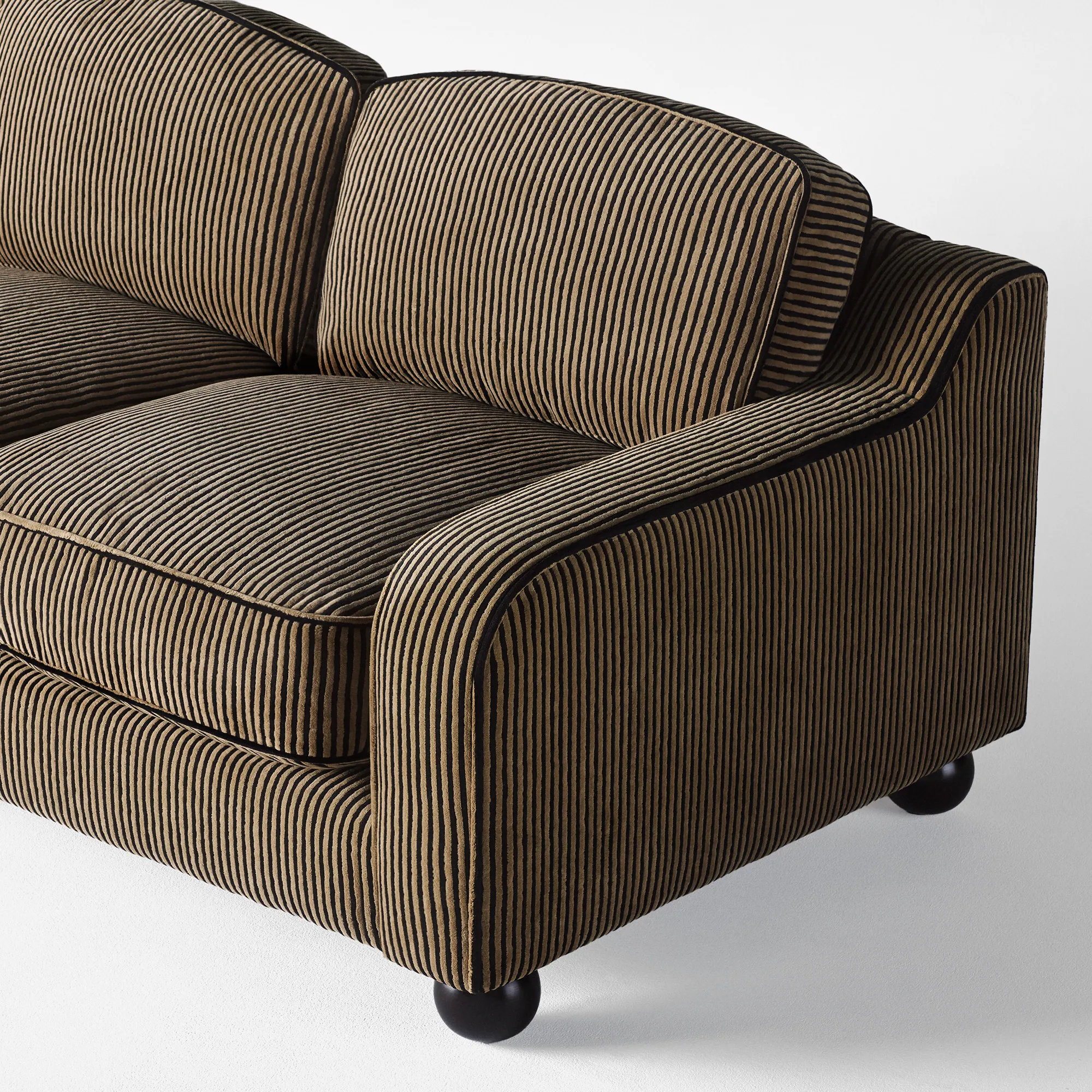 Lola 3-seater sofa striped - 6