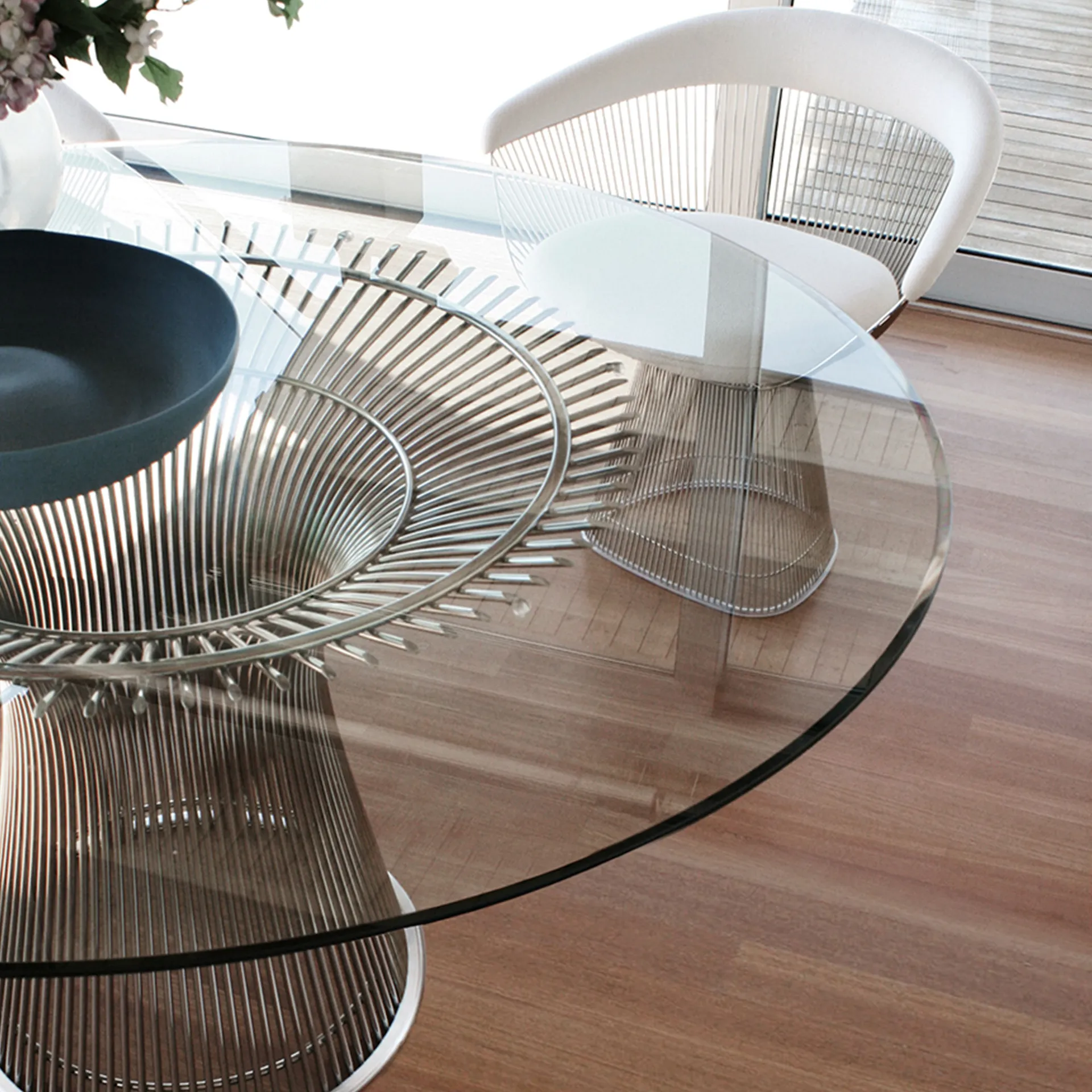 Platner ruokapöytä kiillotettua nikkeliä - Knoll - Warren Platner - NO GA