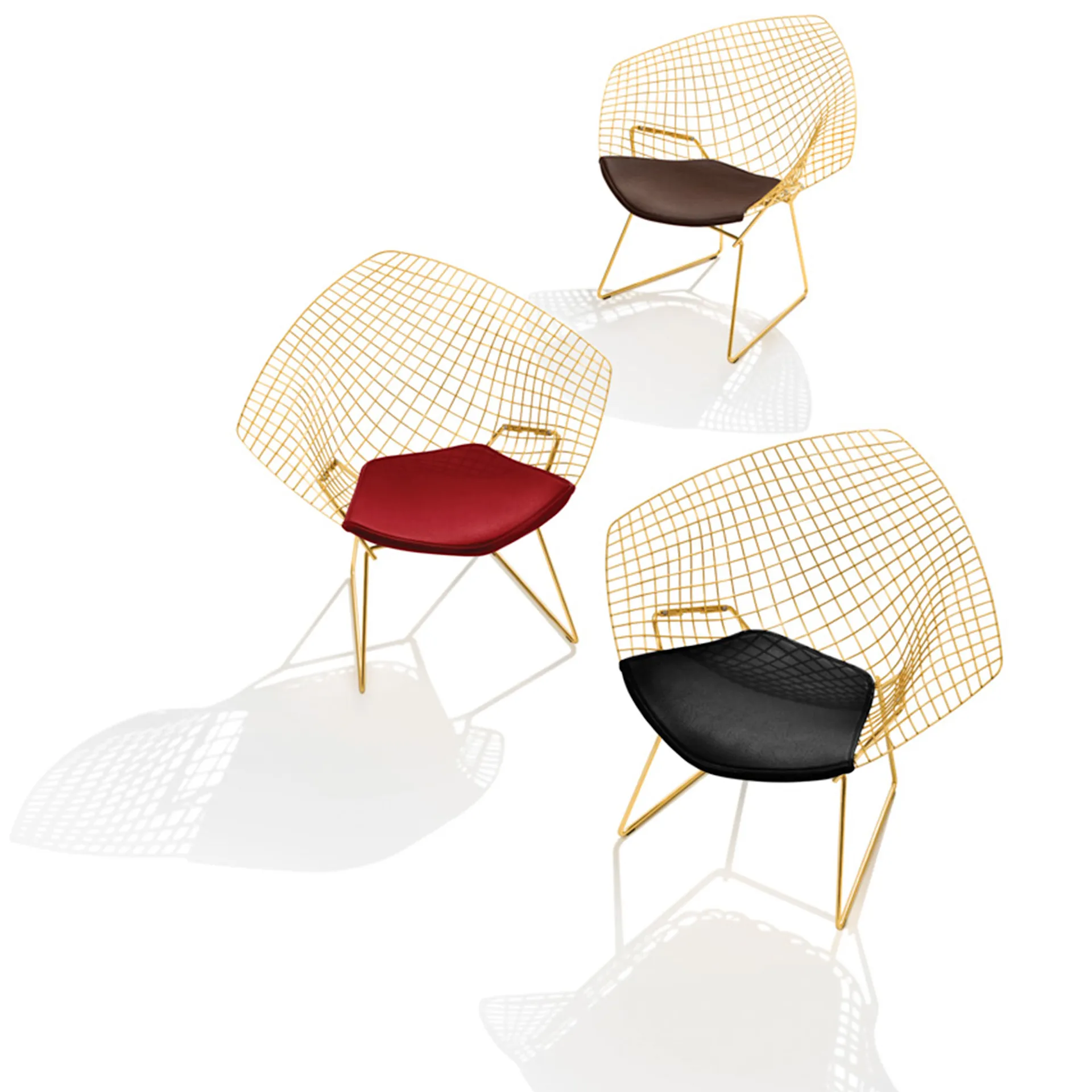 Bertoia Diamond Chair - Gold - Knoll - Harry Bertoia - NO GA