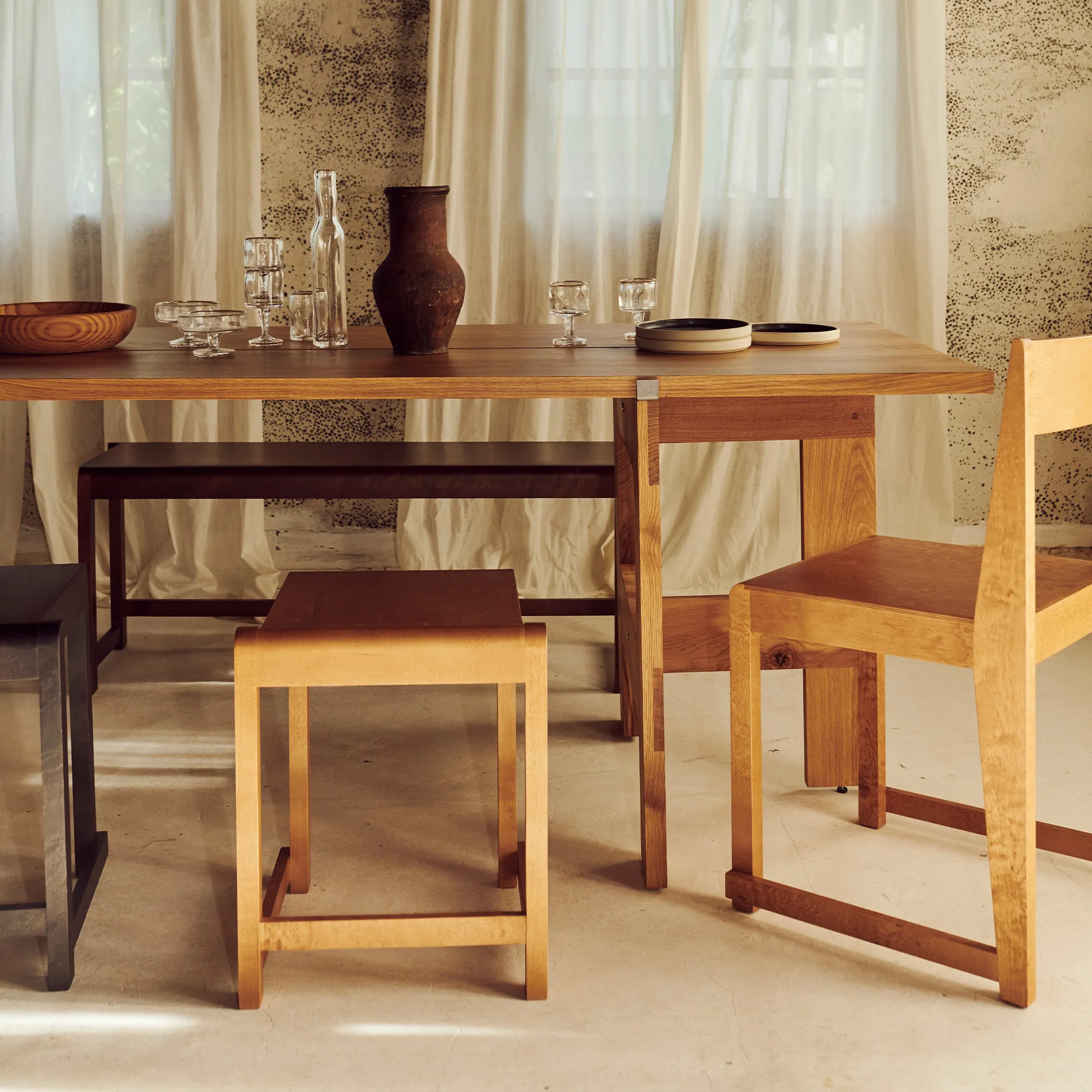 Farmhouse Trestle Planks eettafel - 6