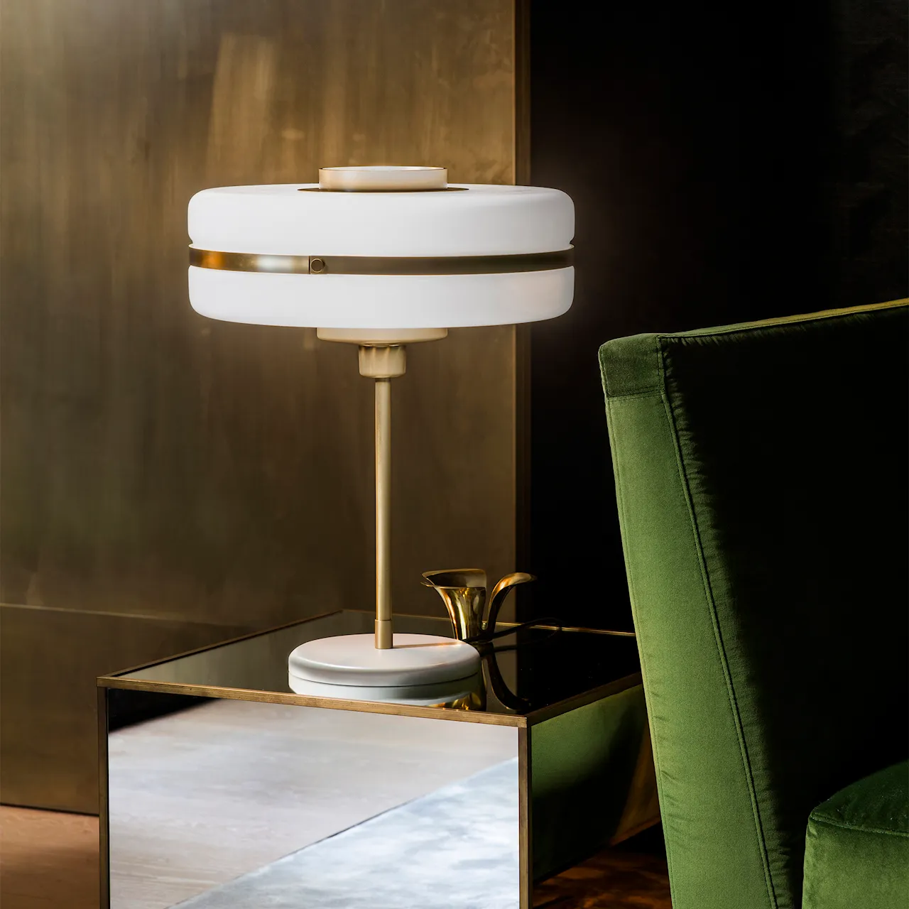 Masina Table Lamp Brass/Opal