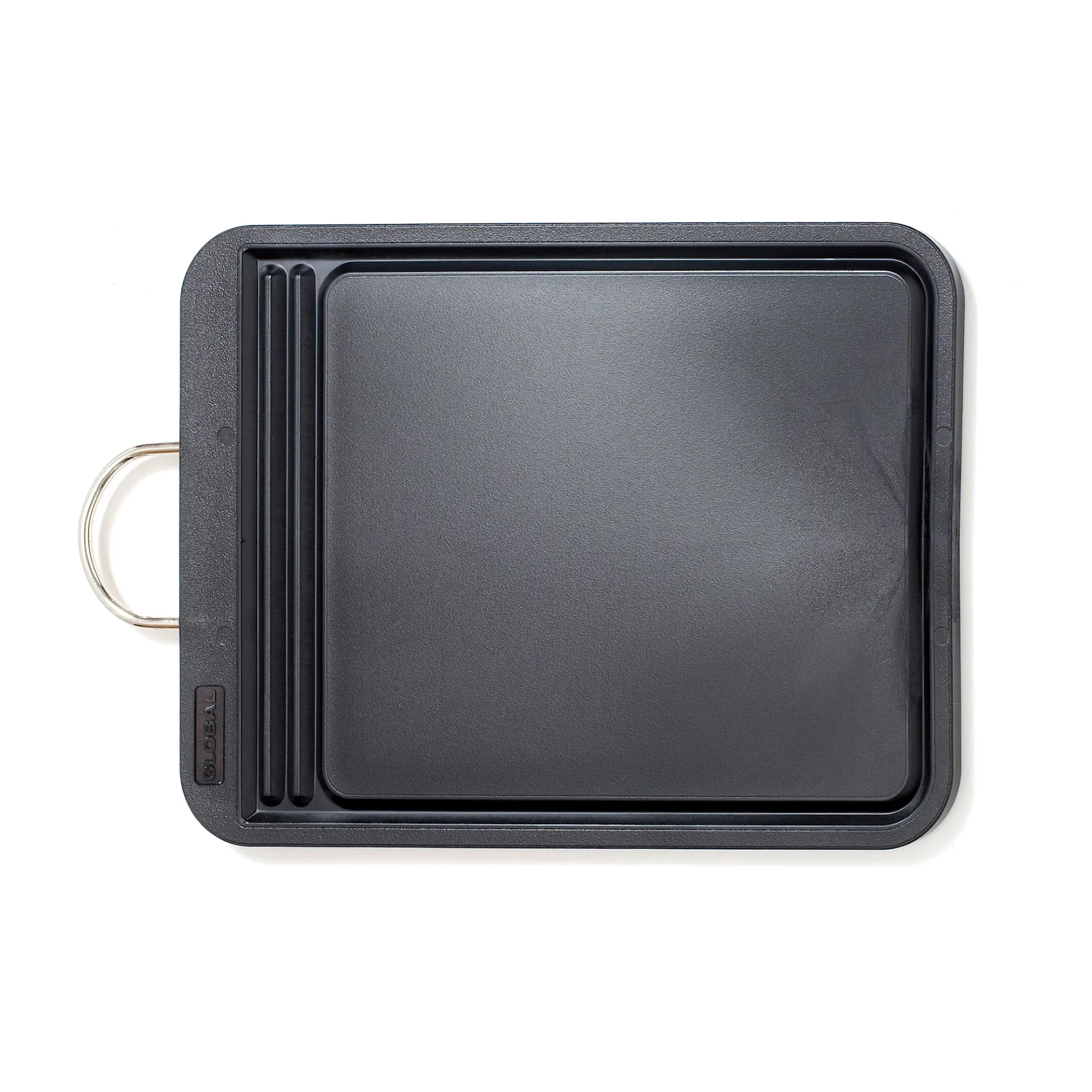 G-1005 Plastic cutting board Black 36,5x26,5x1,3 cm - Global - NO GA