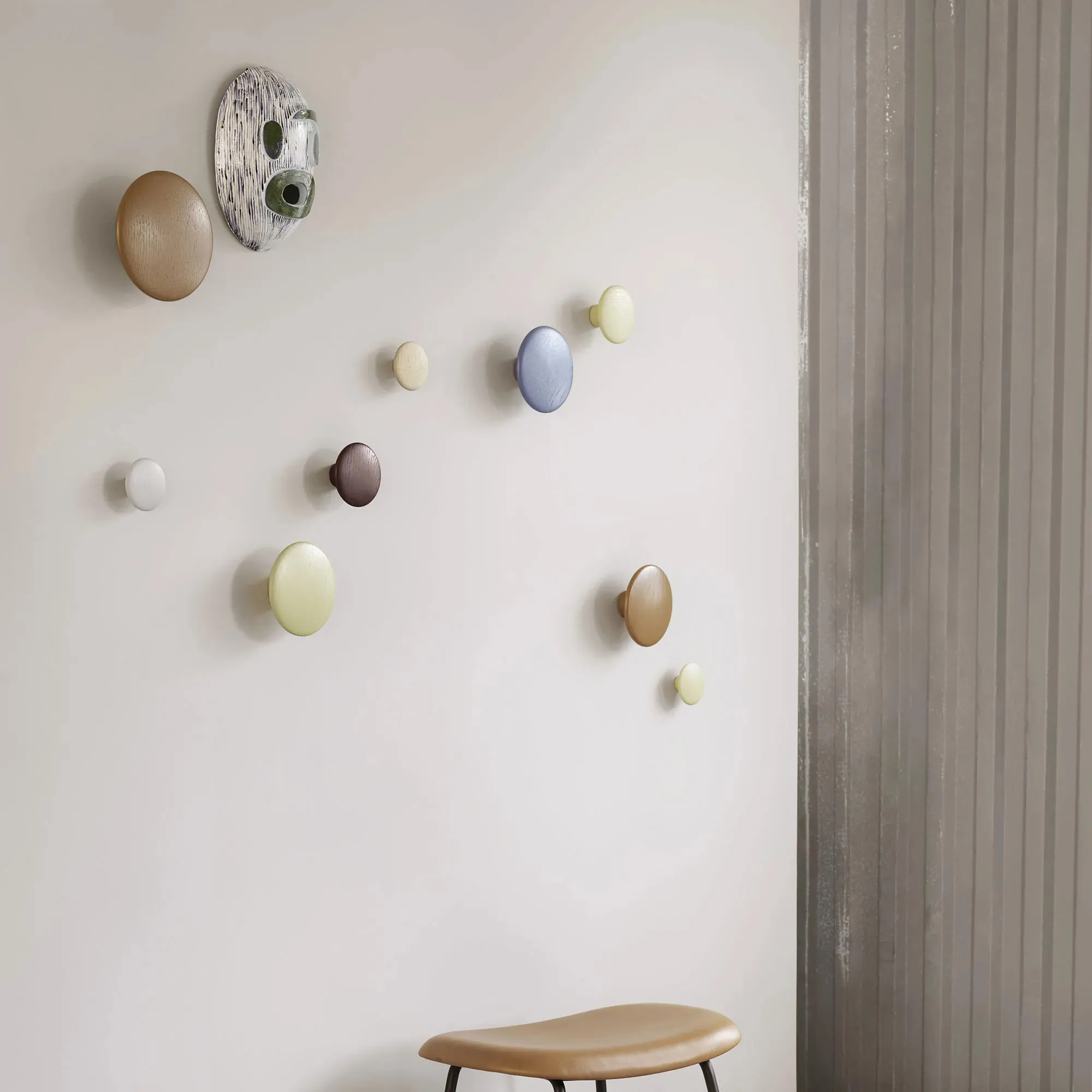 Dots Wood Coat Hanger Large - 5
