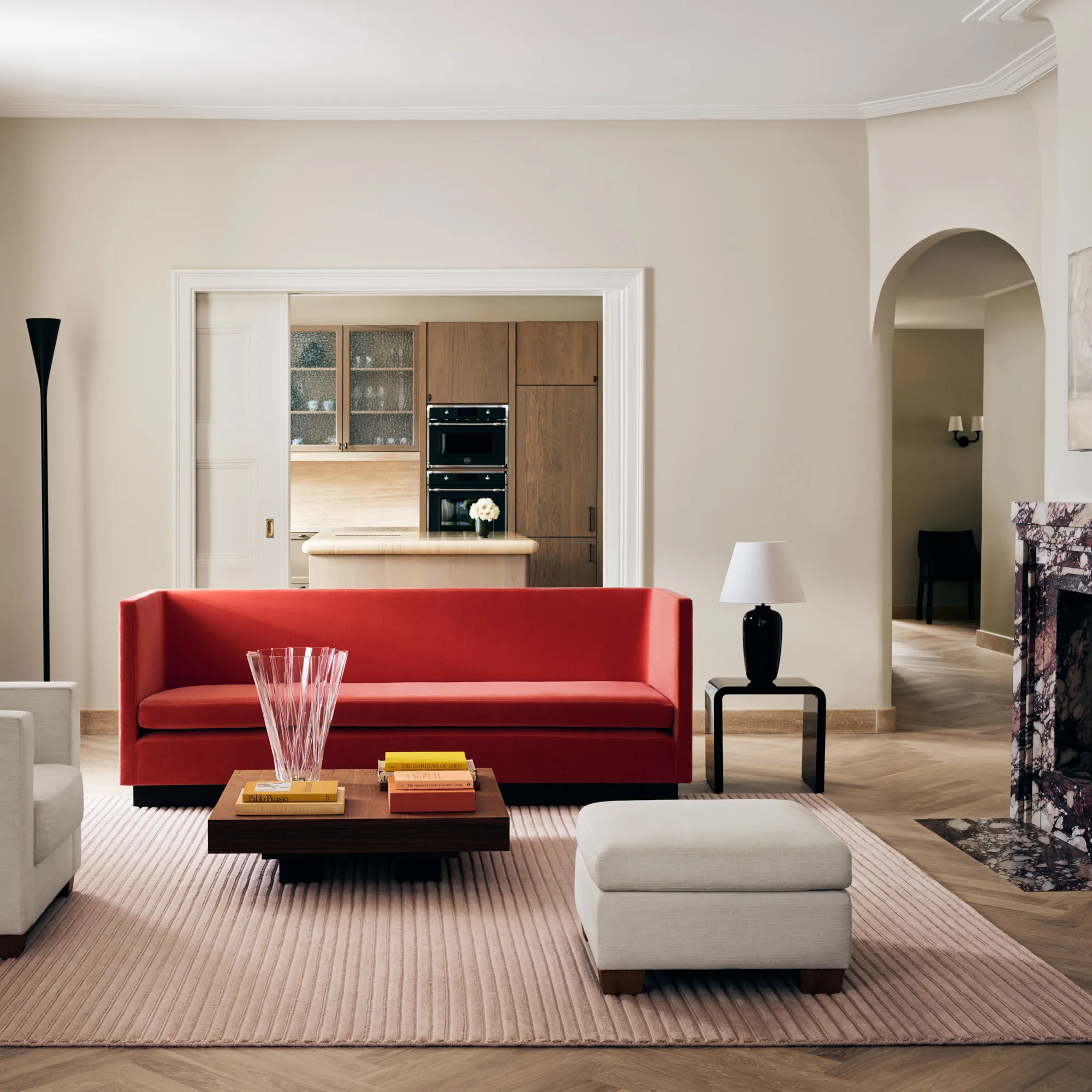 Park 02 Rose Wool Rug - 4