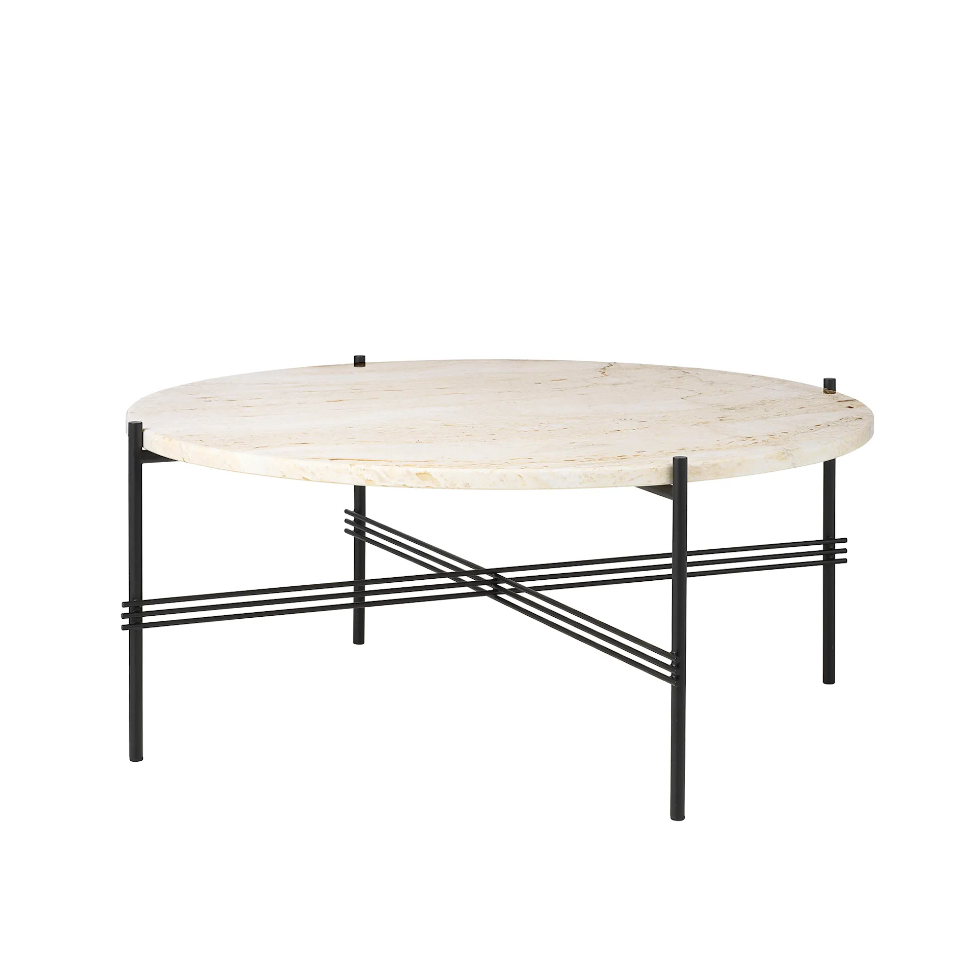 TS Coffee Table Black/Travertine - Gubi - GamFratesi - NO GA