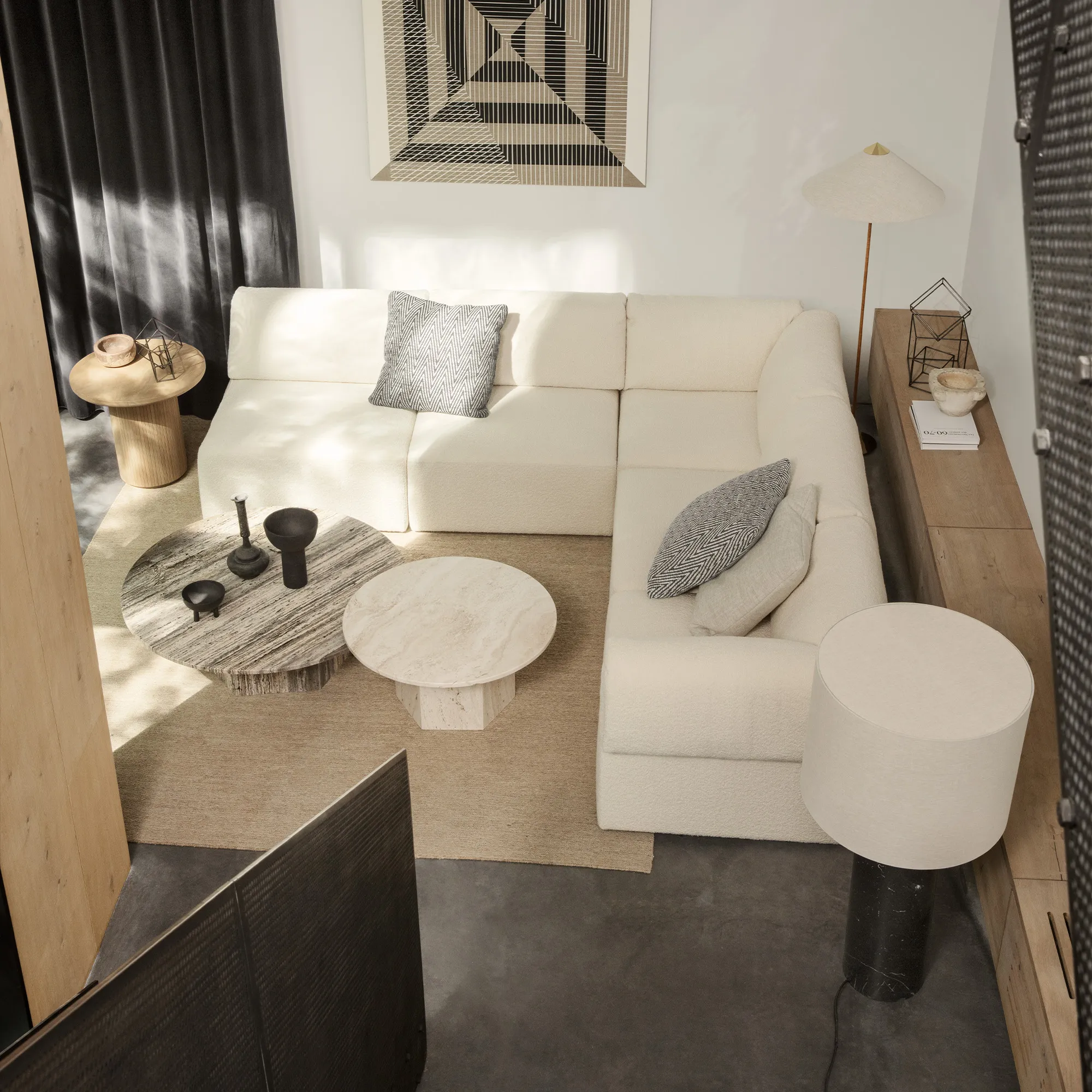 Gravity Floor Lamp XL High Grey Marble - 10