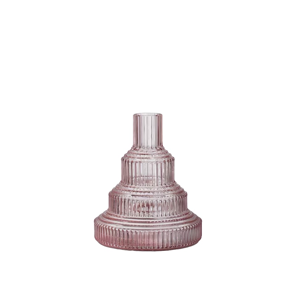 Paviljong Vase 134 mm - Lys rosa