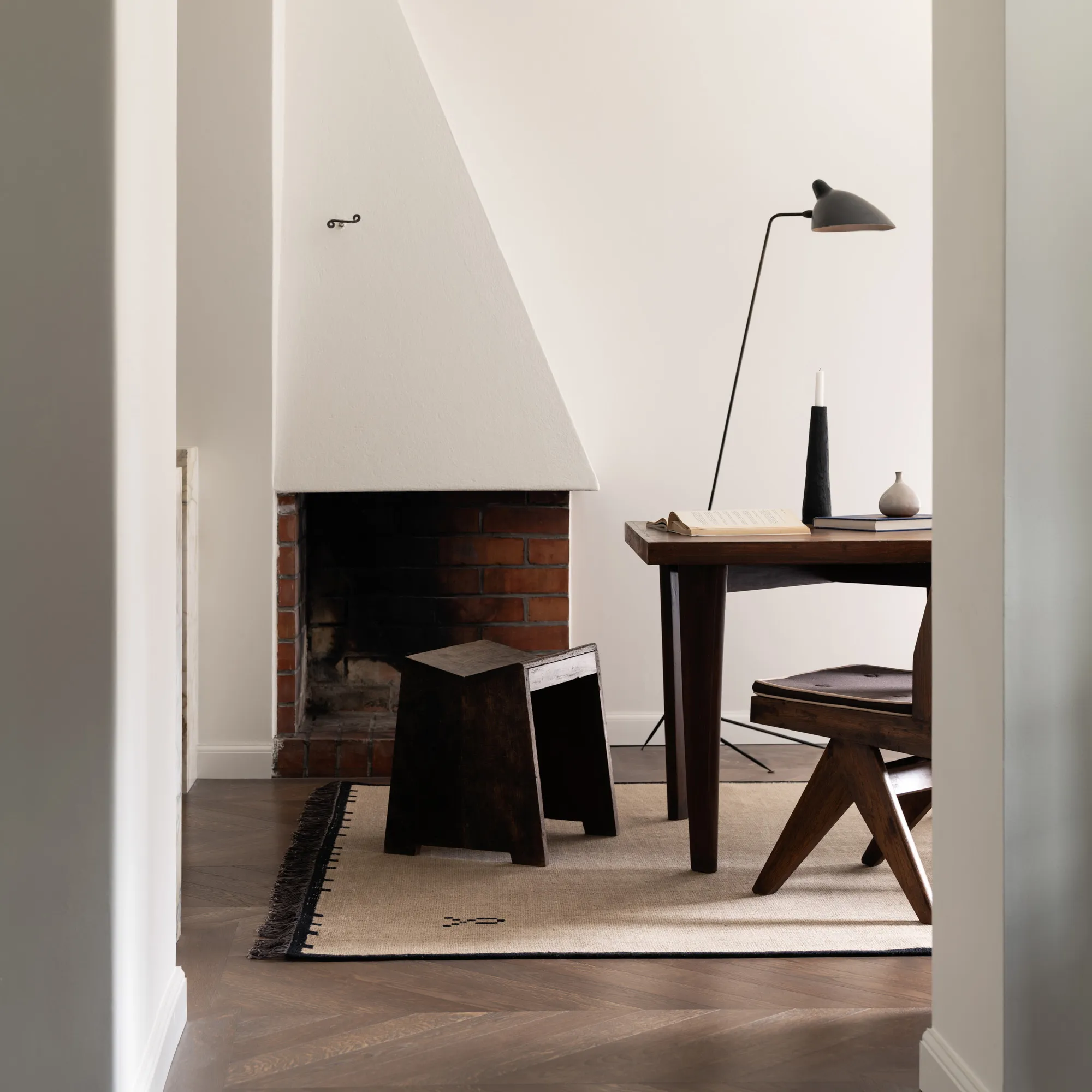 Elder 01 Black Wool Rug - 9