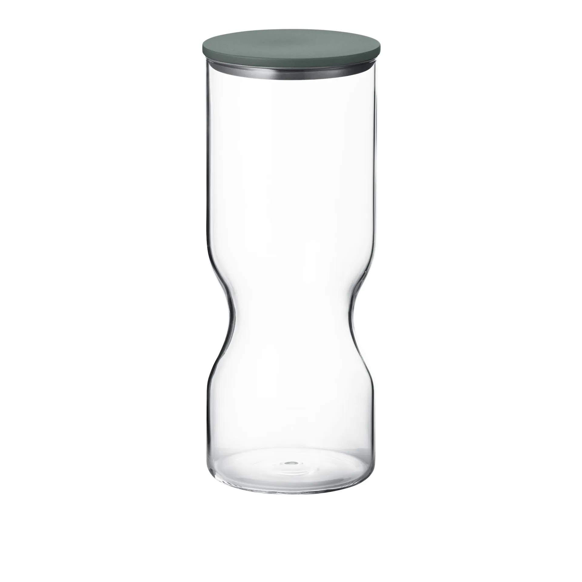 Alfredo beholder Large 1,5 L glas grønt rustfrit stållåg - Georg Jensen - Alfredo Häberli  - NO GA