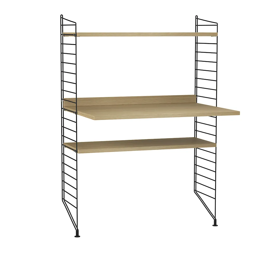 Kontor reolsystem H eg/sort