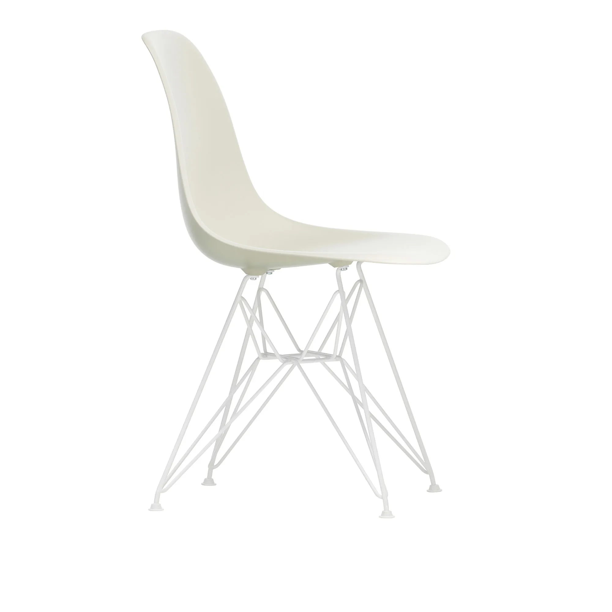 Eames RE Plastic Chair DSR stol White - 1