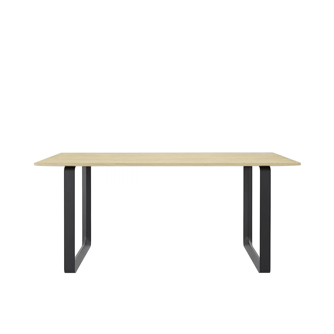 70/70 Table, Small, Solid Oak/Black