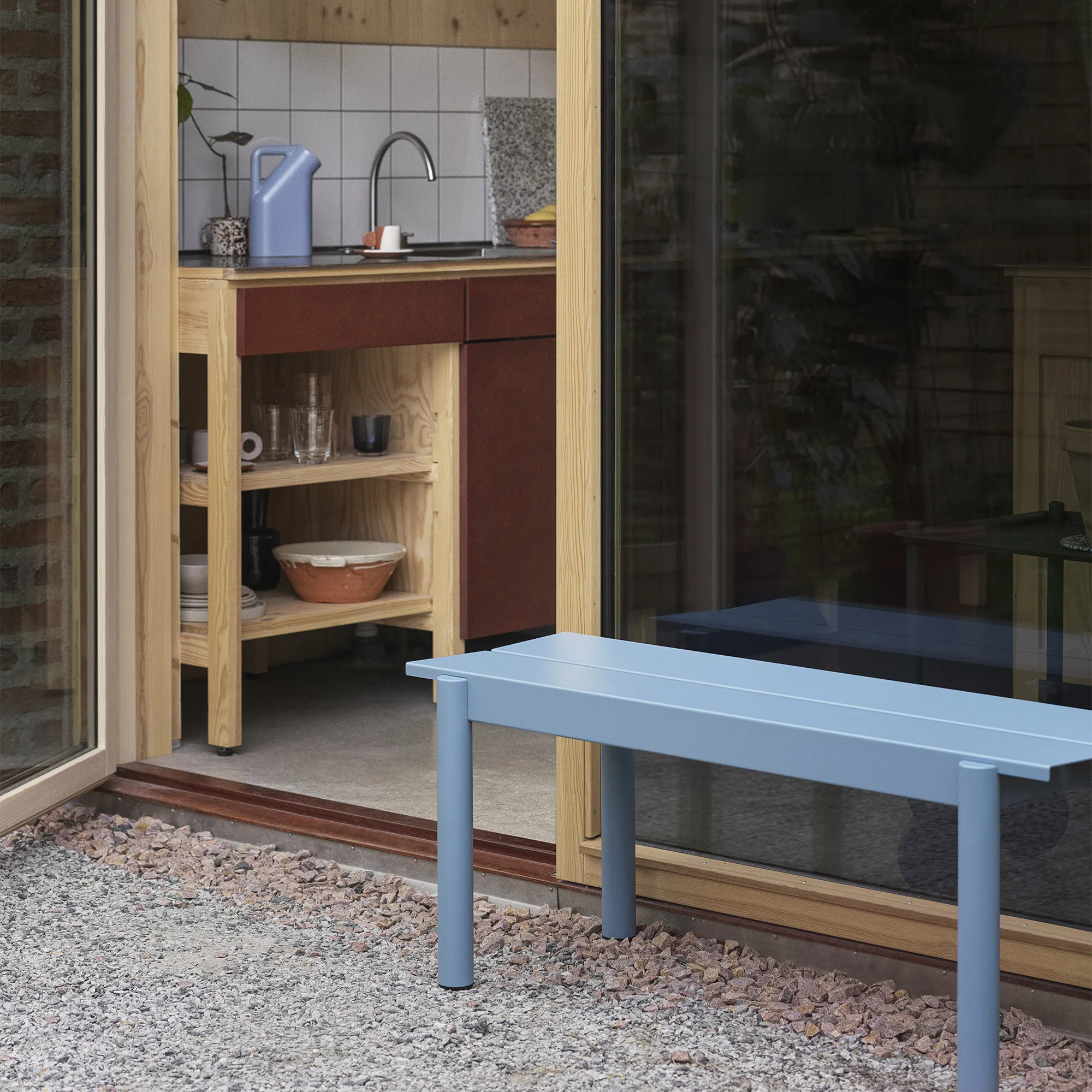 Linear Steel Outdoor Bench 170 cm - 3