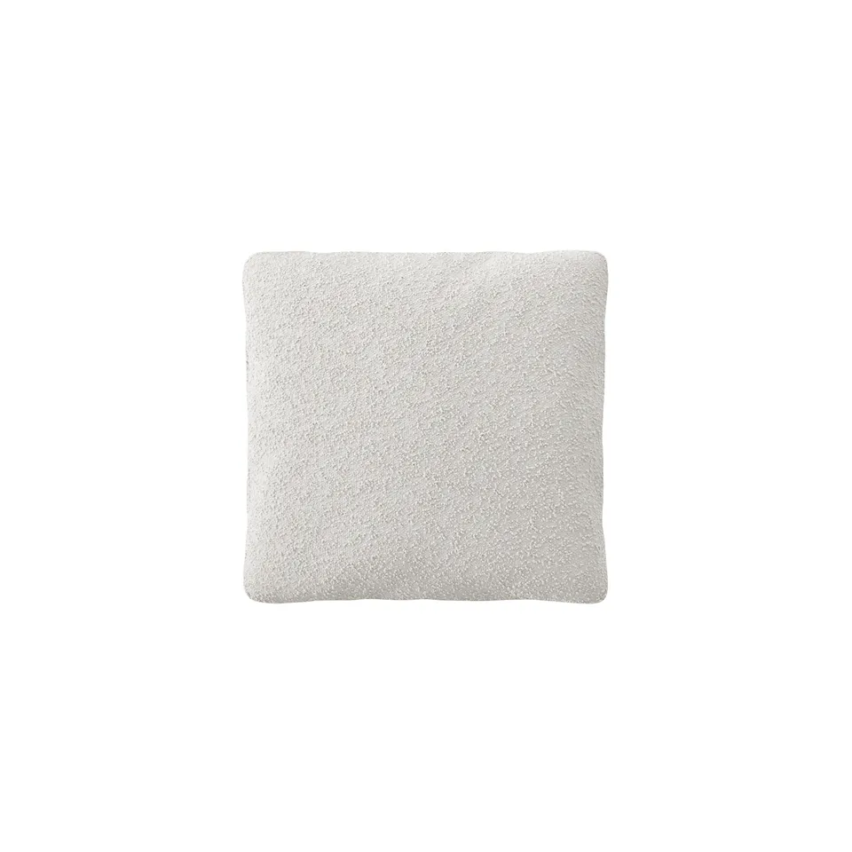 Brick Square Pillow - Ascot, Warm White Bouclé