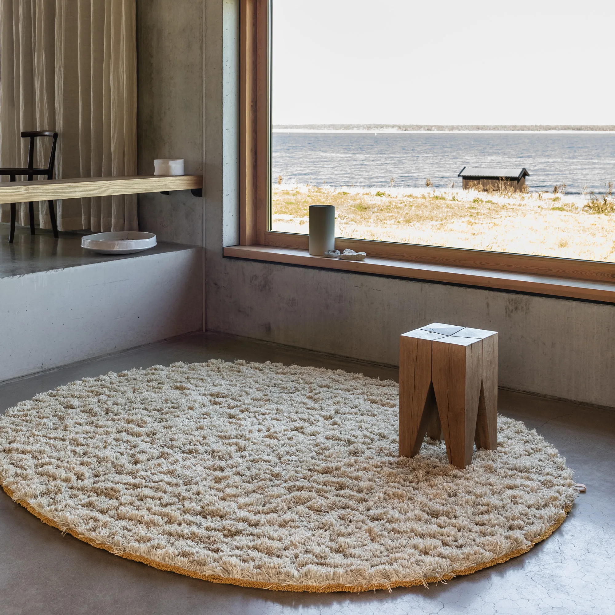 Ålegræs Kalk 881 villa- ja pellavamatto - 2