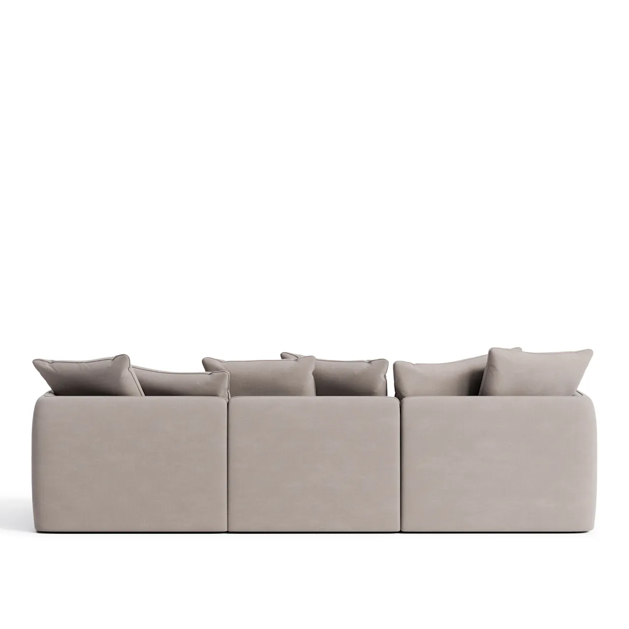 Pavarotti 3-Seater with Ottoman - Shadow Beige