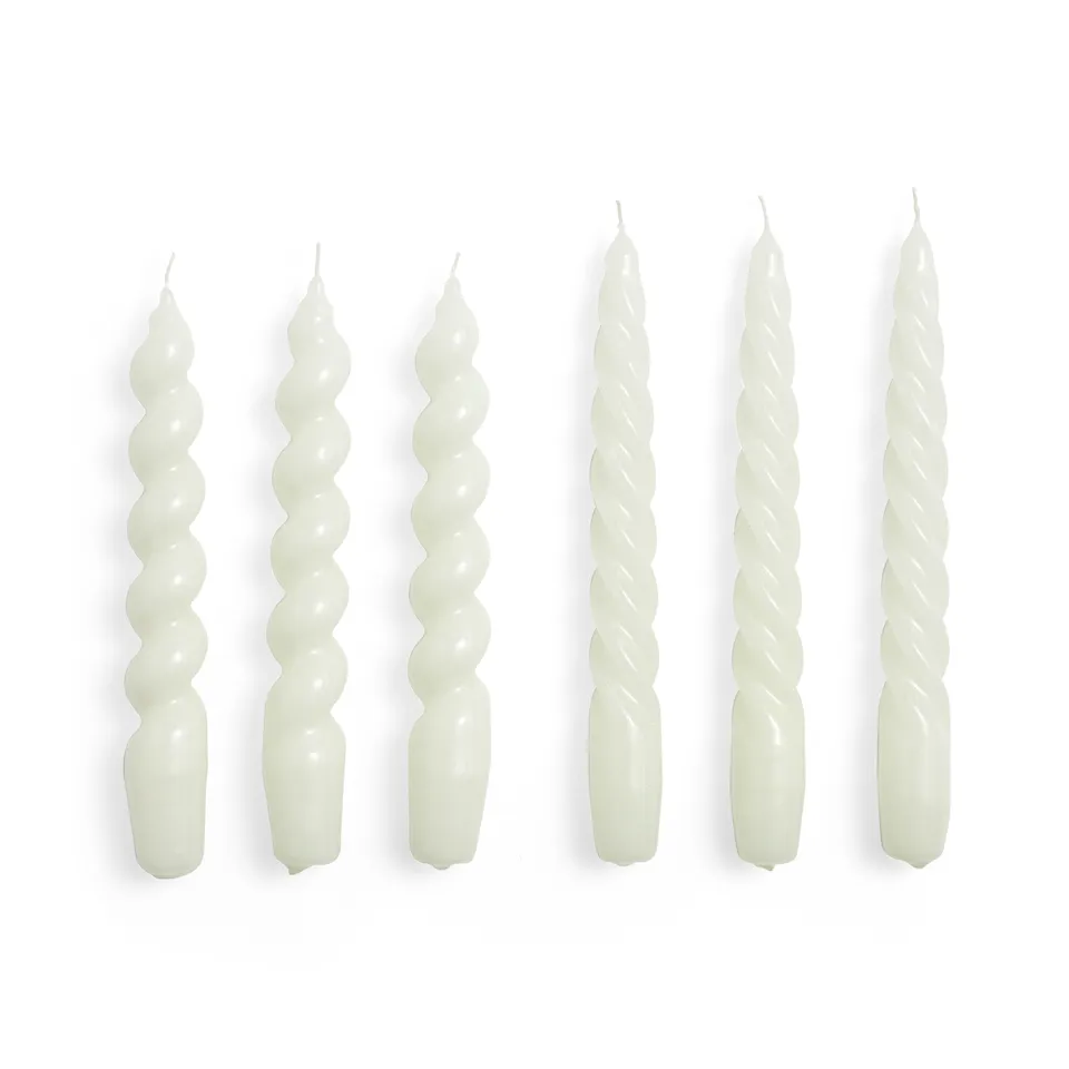 Candle Small Mix Set of 6 - Off-white