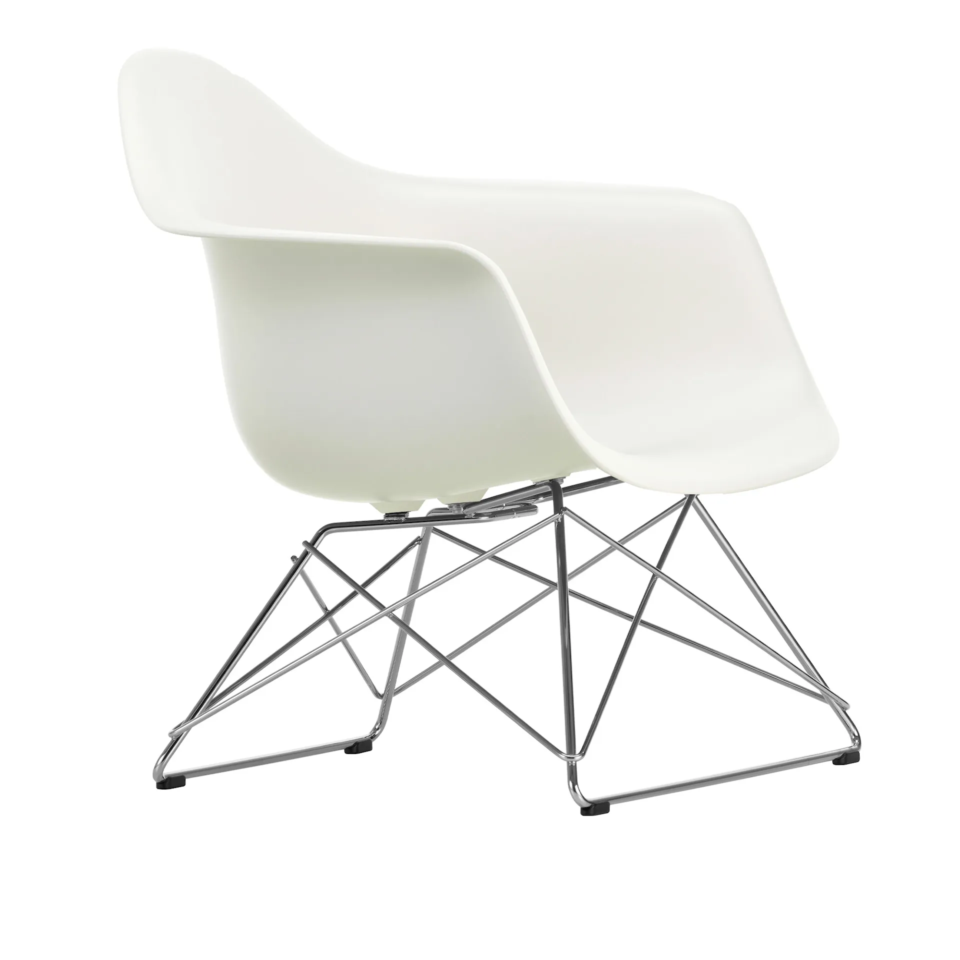 Eames RE Plastic Armchair LAR fauteuil Chrome - Vitra - Charles & Ray Eames - NO GA