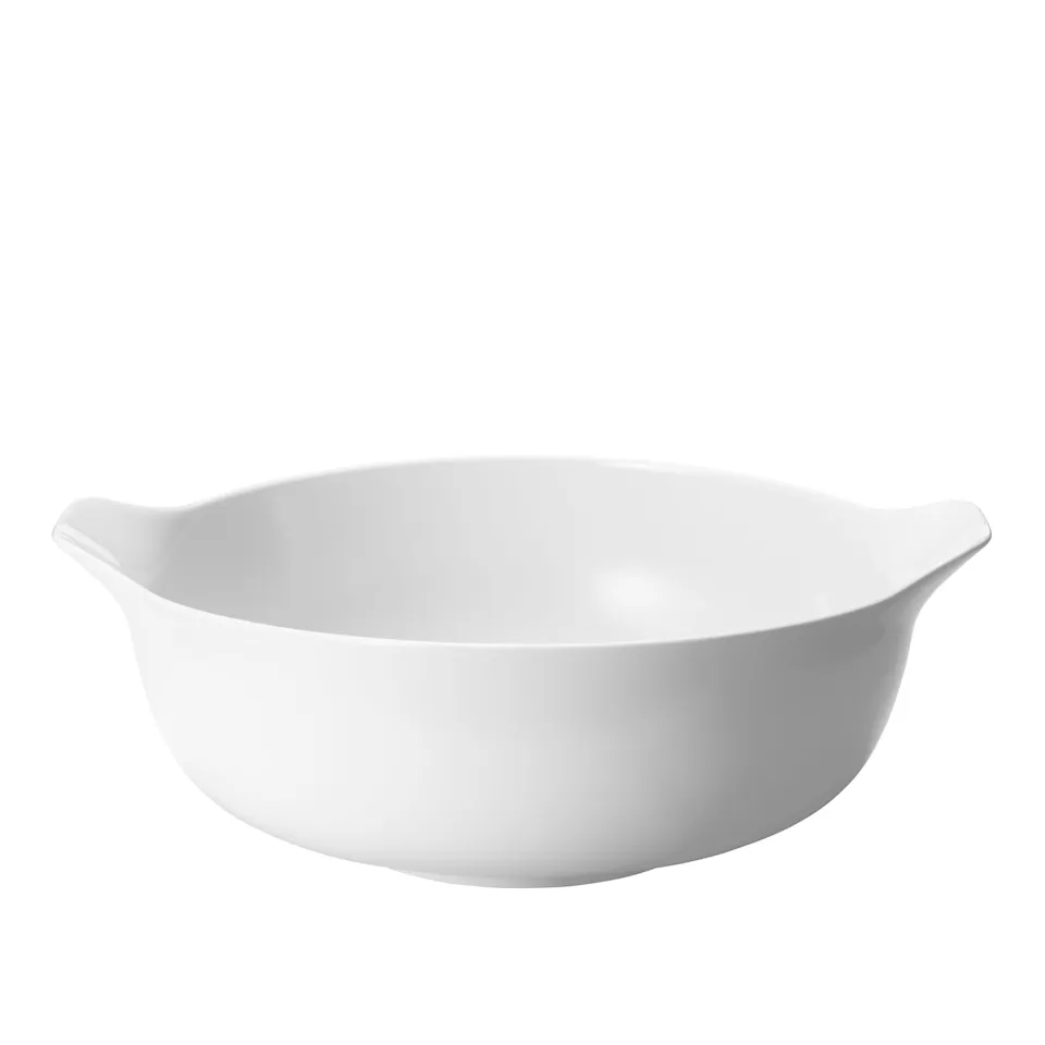 Koppel stor serveringsskål 22 cm porcelæn