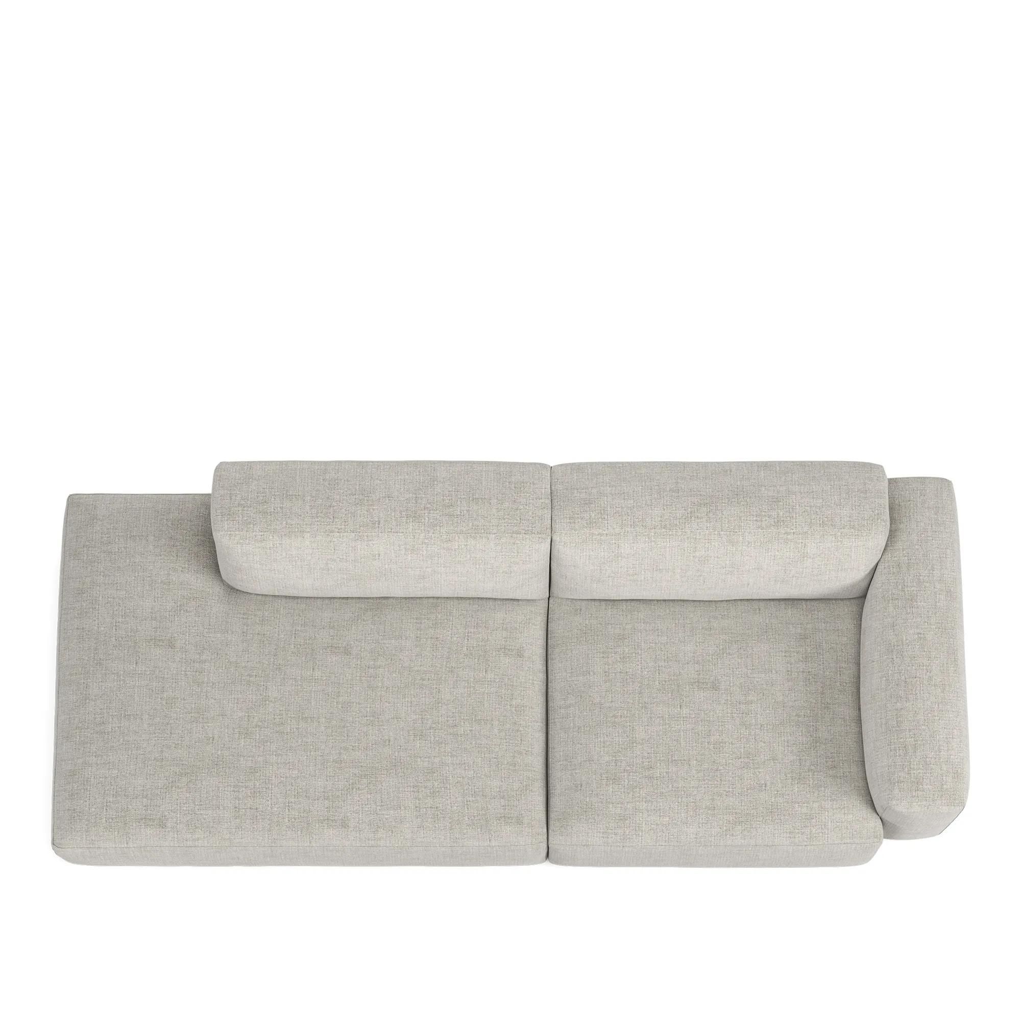 Brick 2-Seater Open End Left - 8