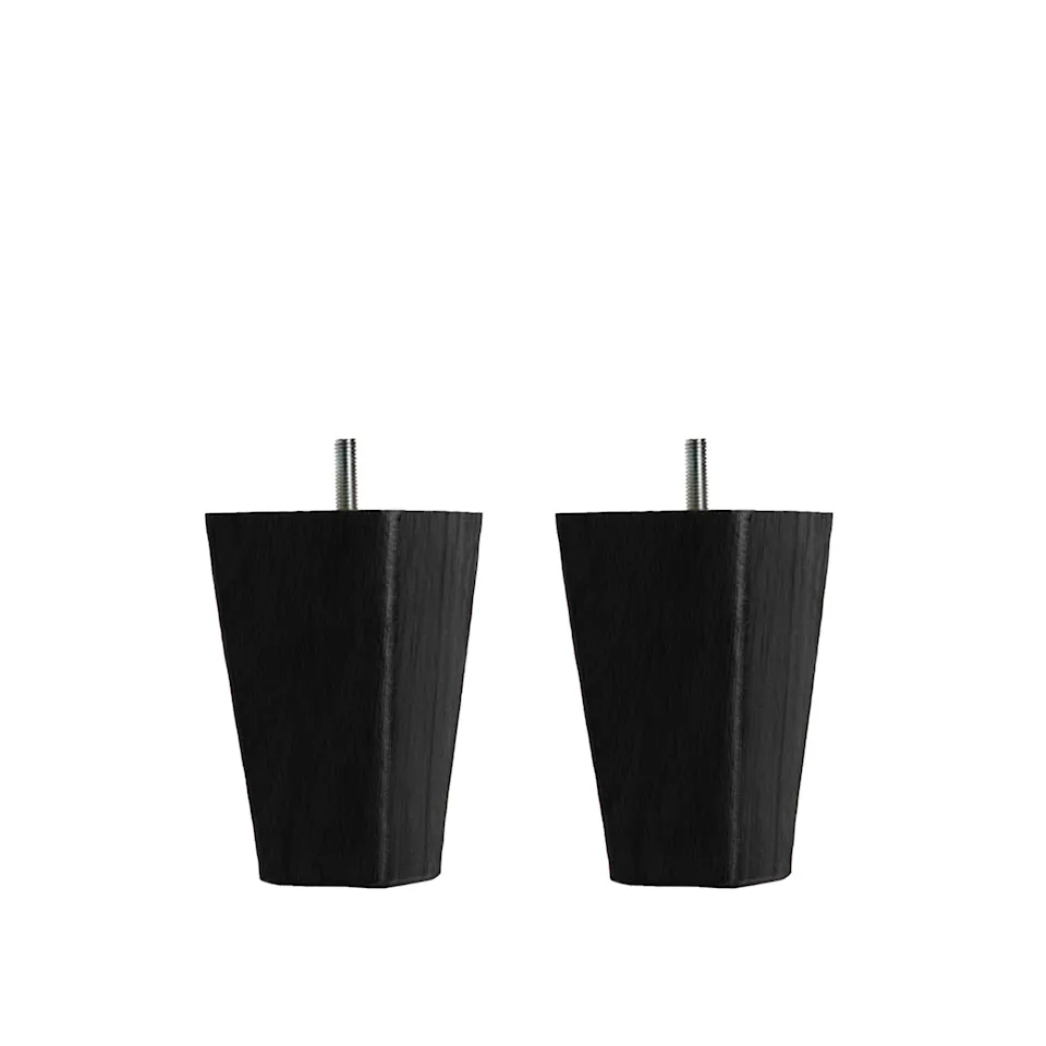 DUX Inspiration bed legs conical black 2-pack