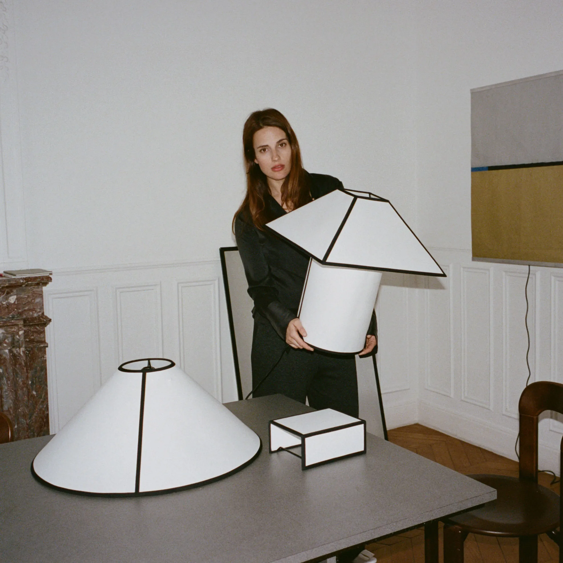 Ava Square Wall Lamp White - 2