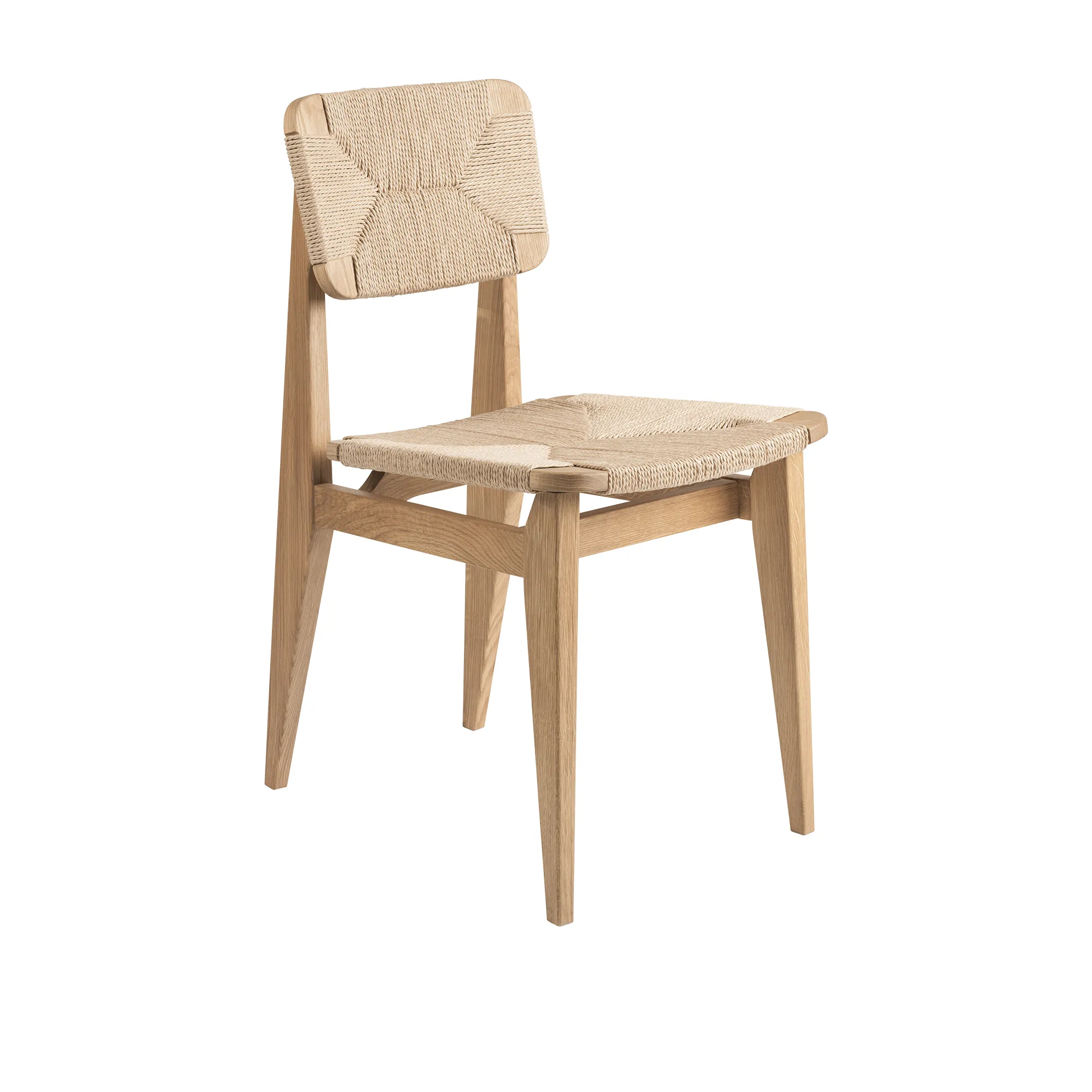 C-Chair eetkamerstoel papier touw - 1