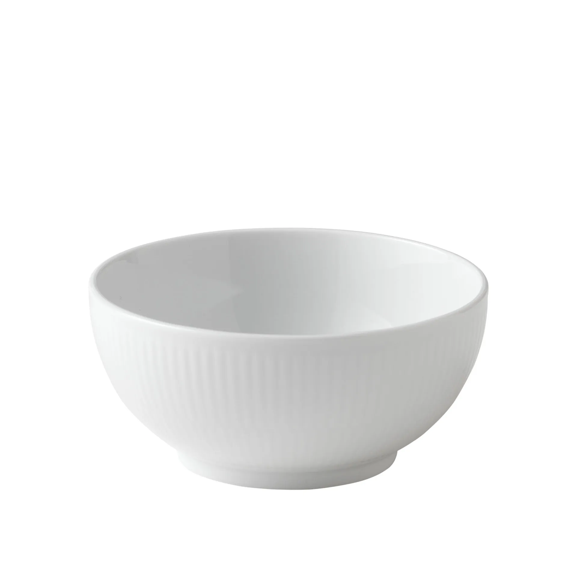 White Fluted Skål 47 cl / 13 cm - Royal Copenhagen - NO GA