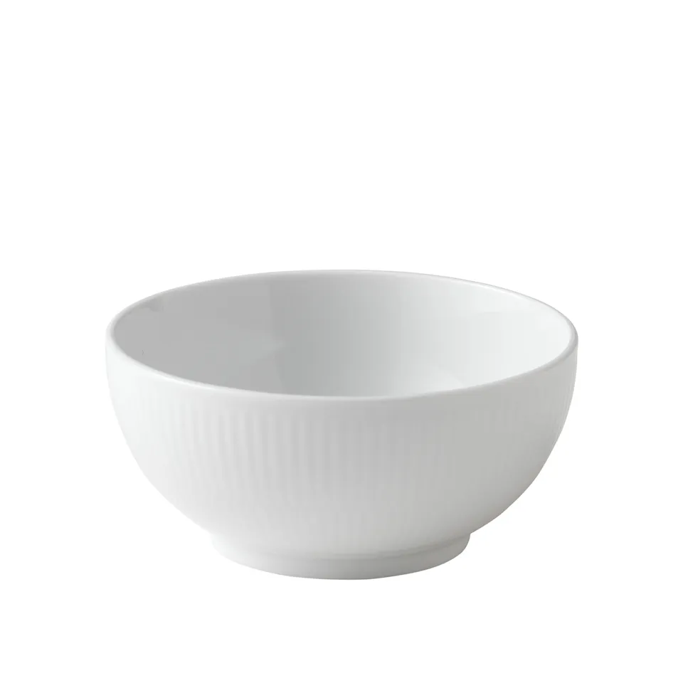 White Fluted Bowl 47 cl / 13 cm