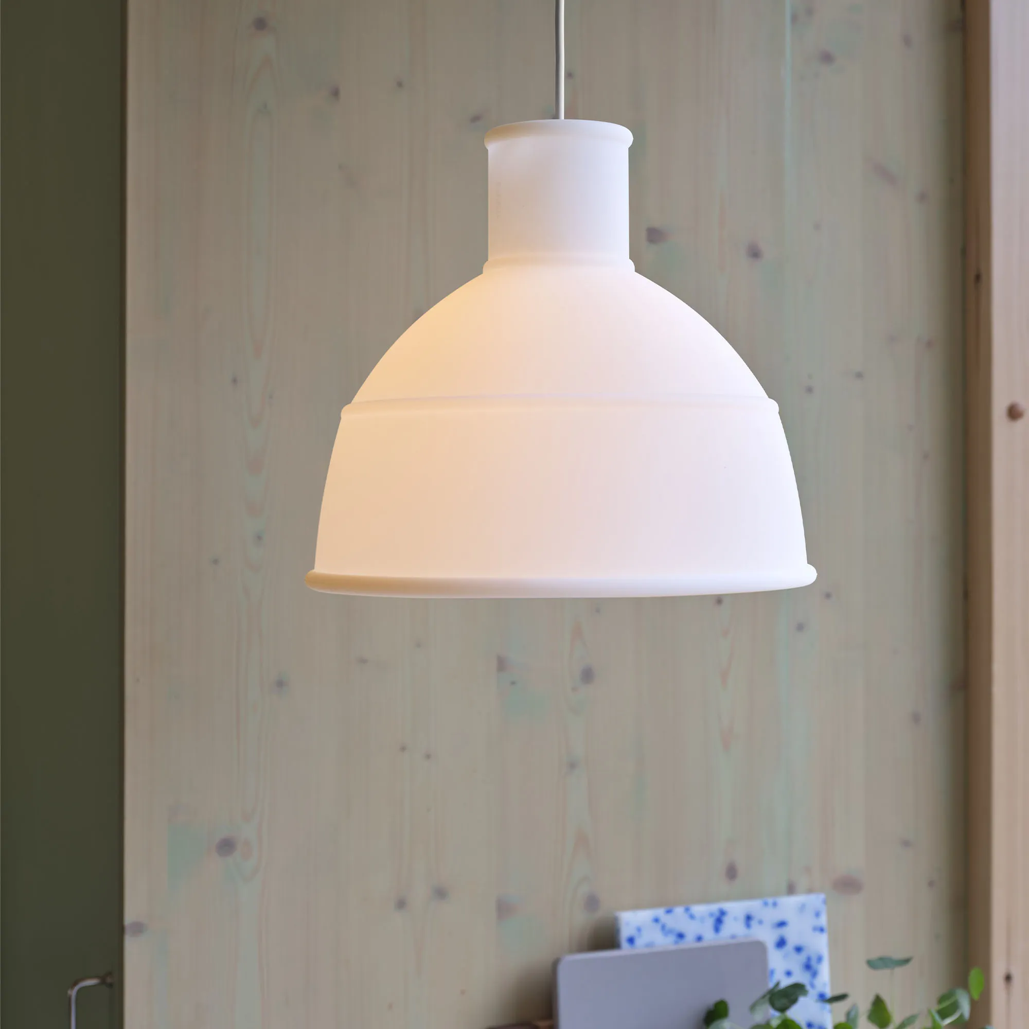 Unfold loftslampe transparent hvid - 3