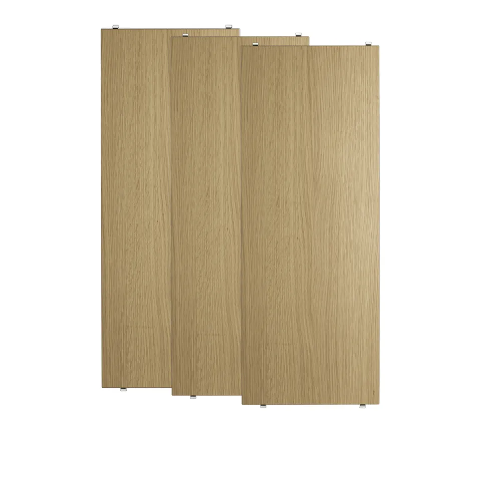 Shelf 78x30cm 3-pack oak