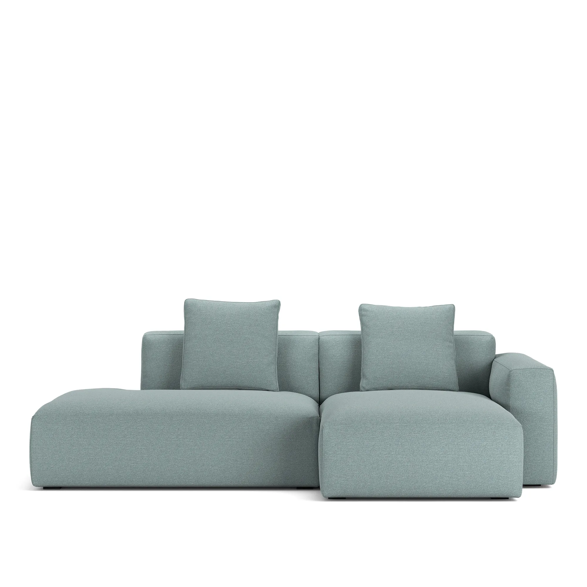 Brick 2-Seater Chaise Lounge Open End Left - 10