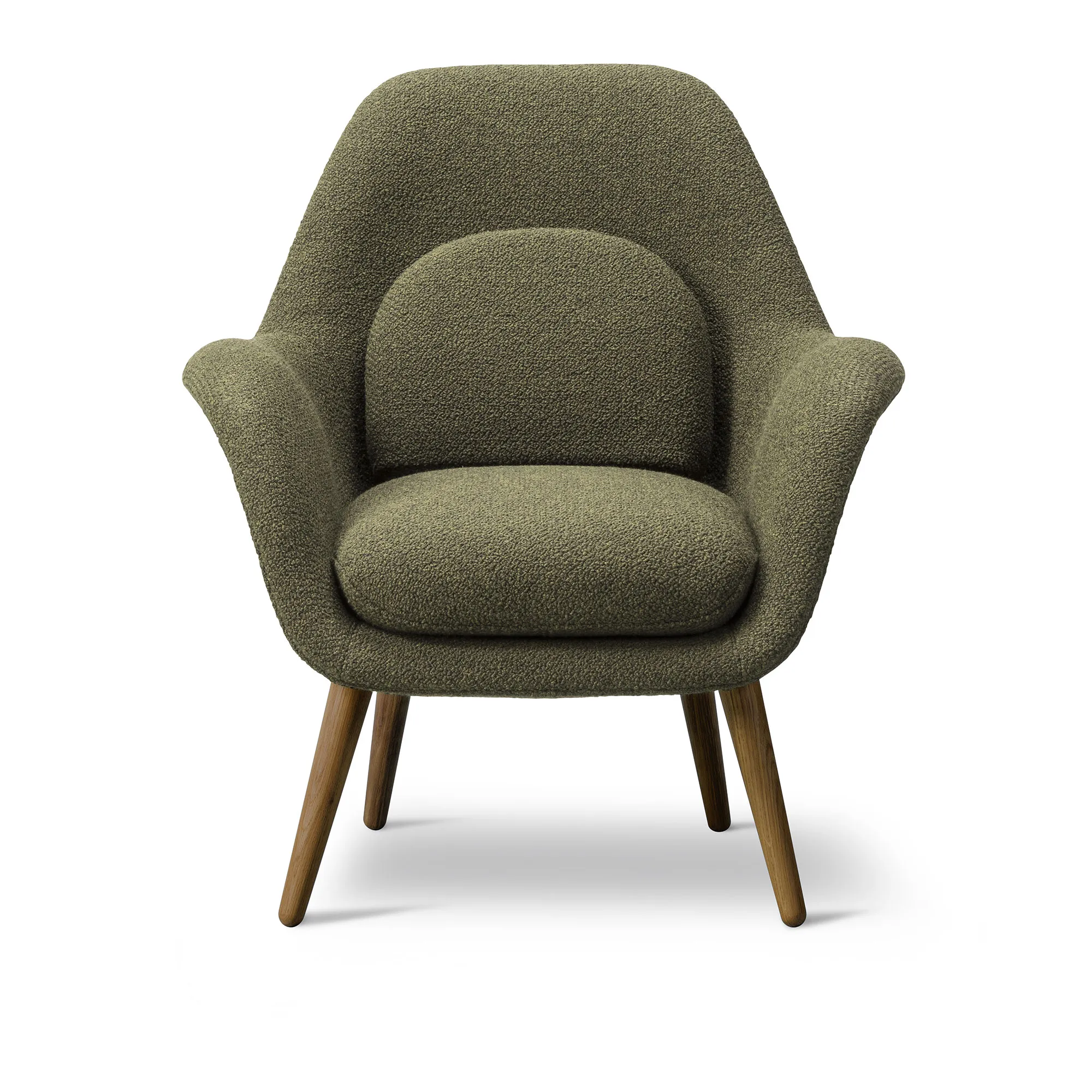 Swoon Petit Lounge Chair Lacquered Walnut - 1