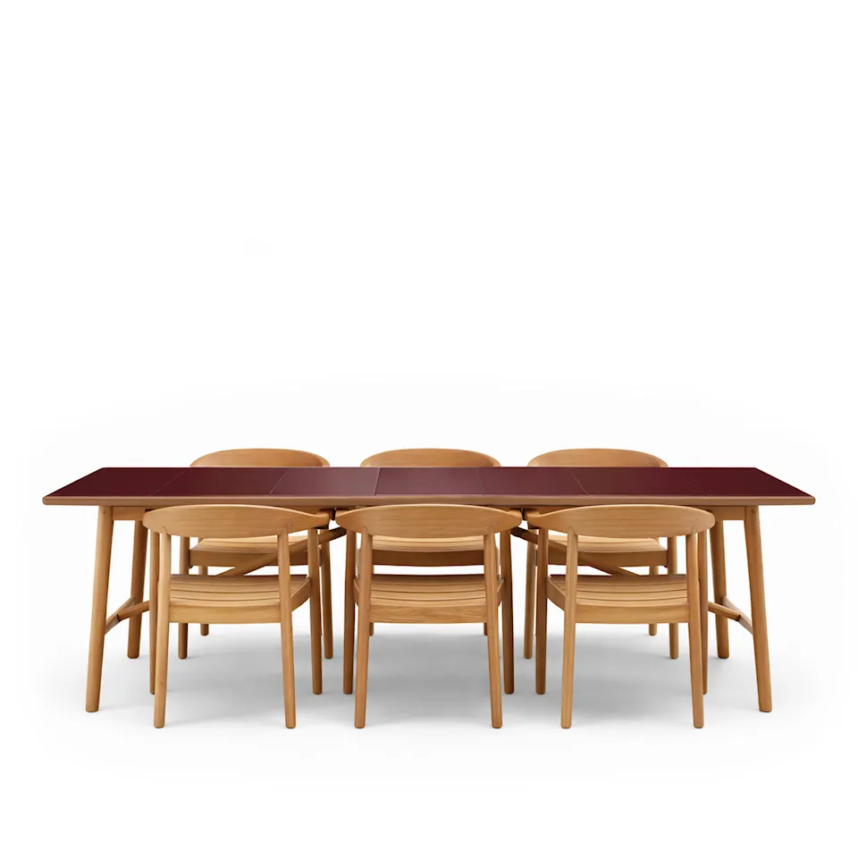 Sticks outdoor dining table & Majestic chairs 6 pcs