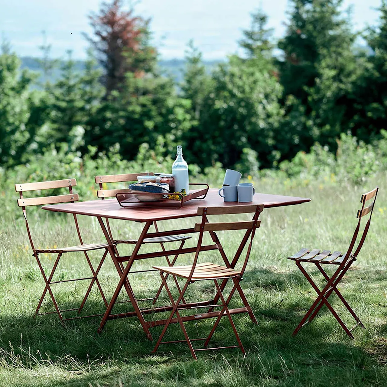 Bistro Natural Chair, Anthracite