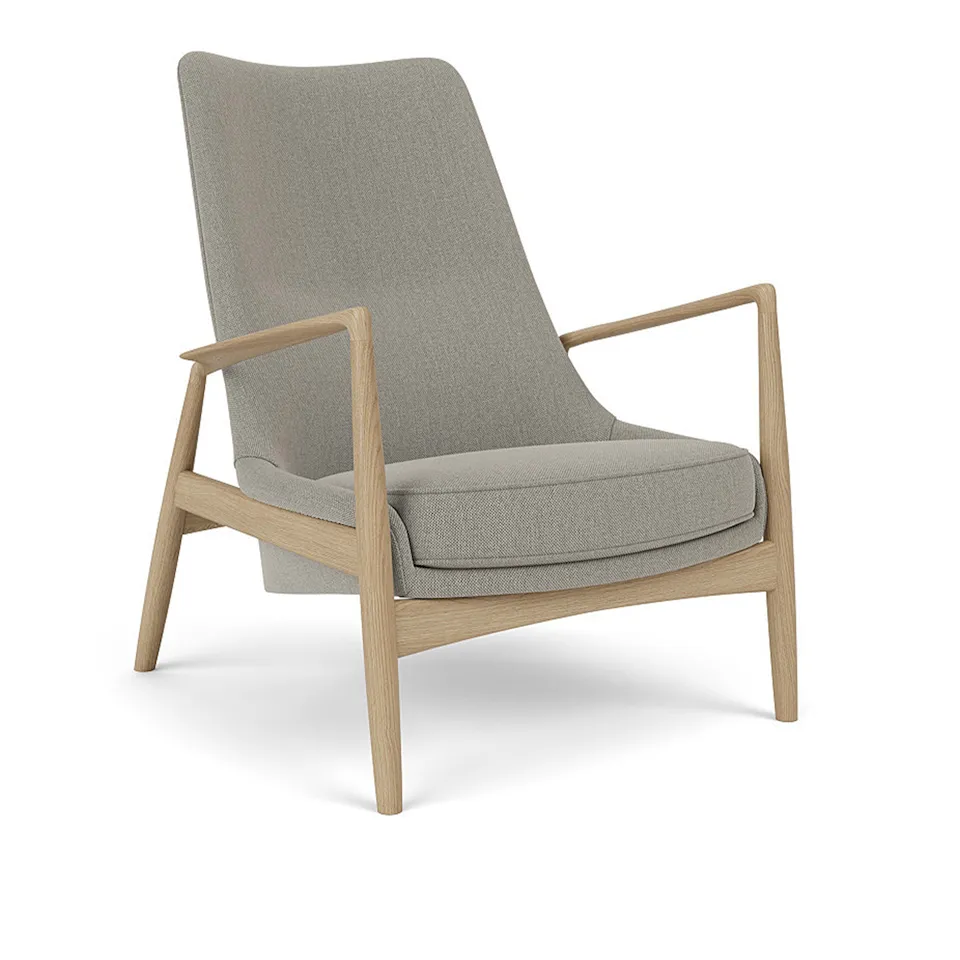 The Seal Lounge Chair High Natural Oak
