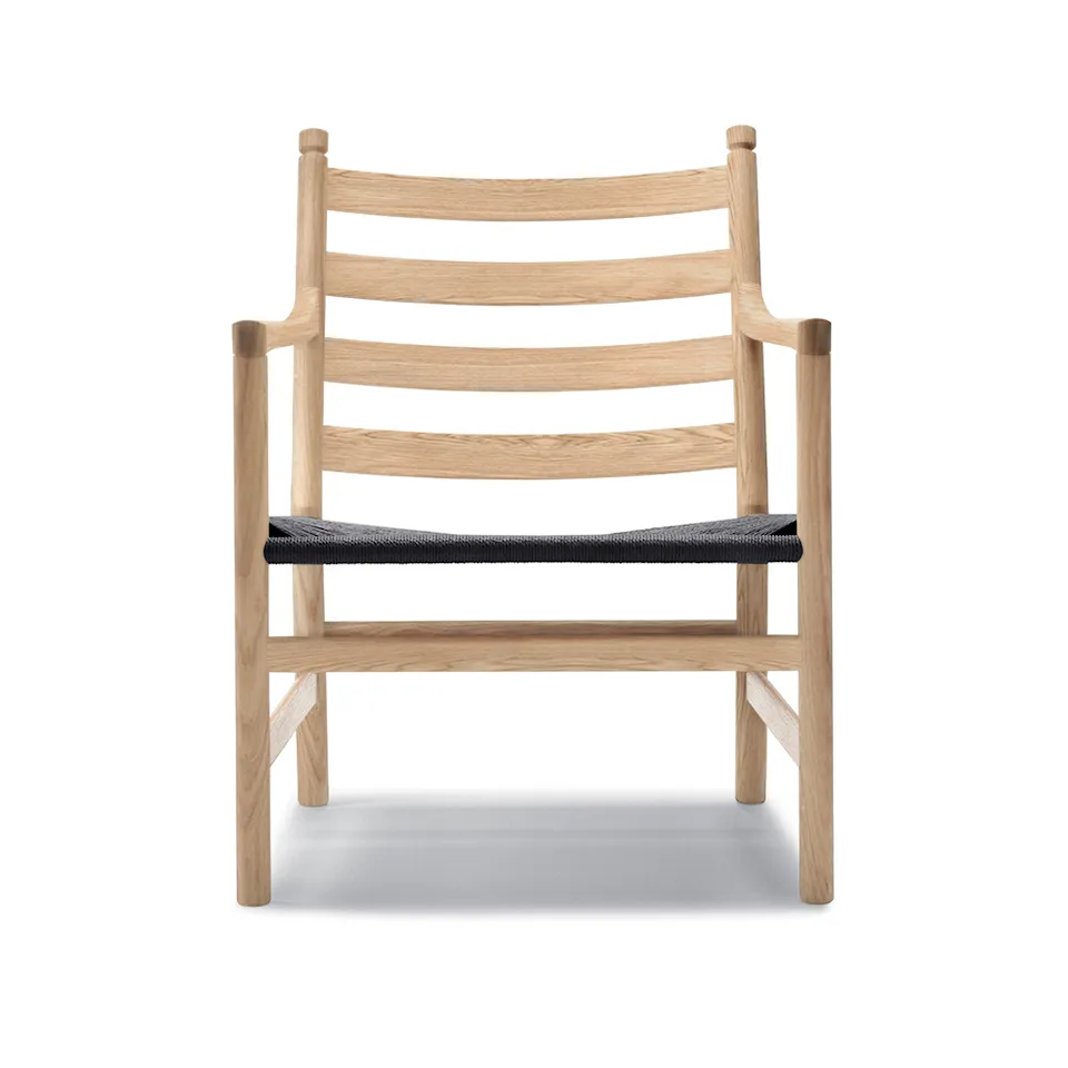 CH44 Armchair Aak/Black Cord