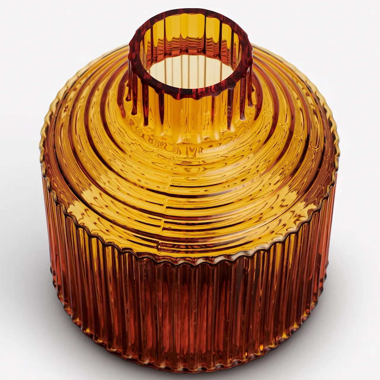 Pavilion Vase 134 mm - Dark Amber